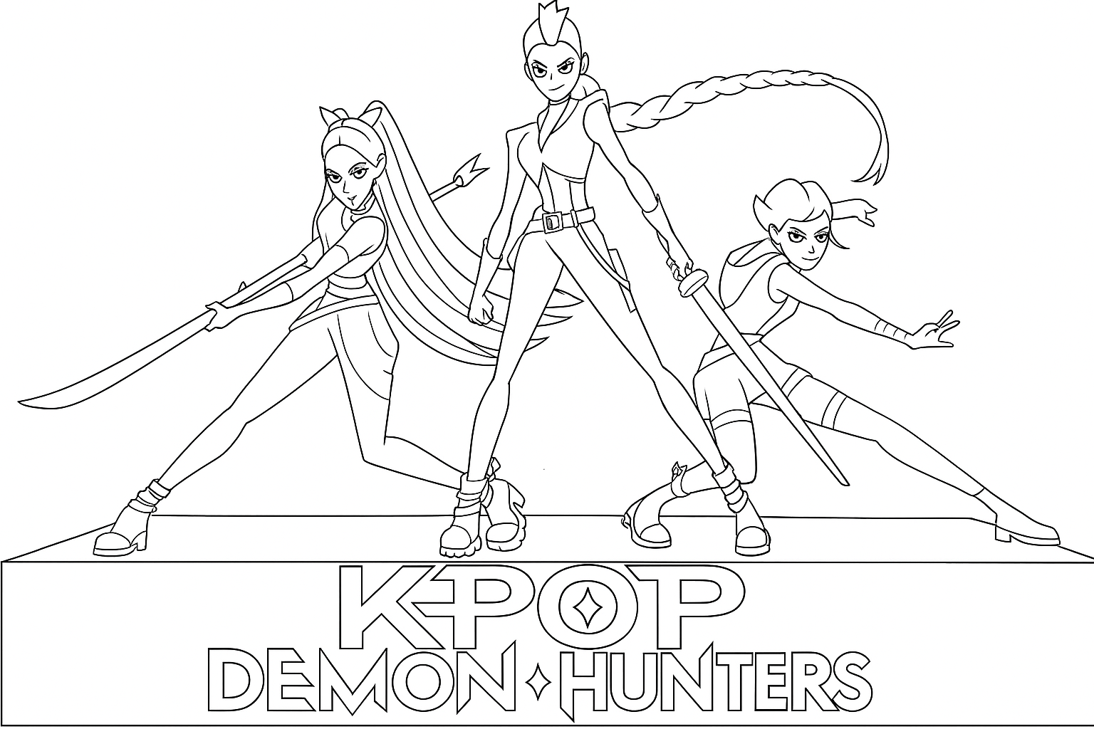 K-Pop Demon Hunters 24 immagine di K Pop Demon Hunters da colorare