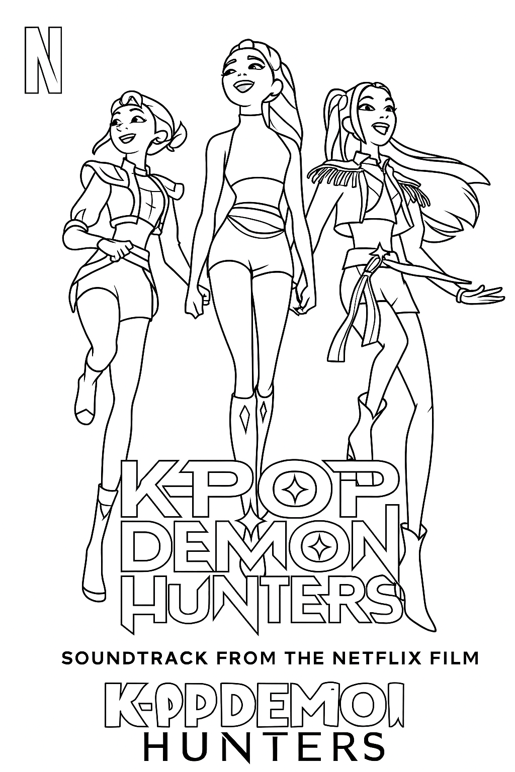 K-Pop Demon Hunters 20 disegni da colorare gratis K Pop Demon Hunters