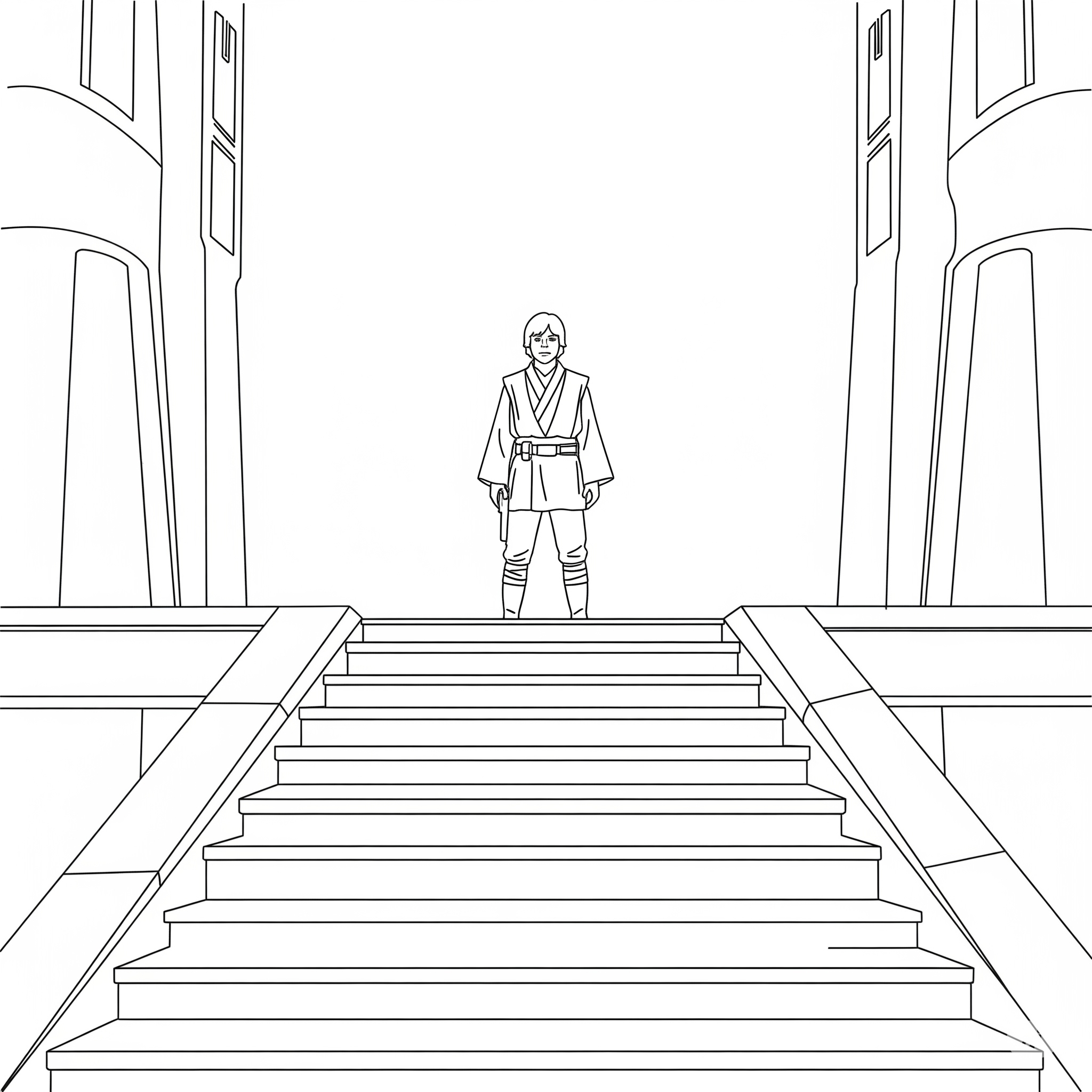 Luke Skywalker 3 Luke Skywalker da colorare per bambini
