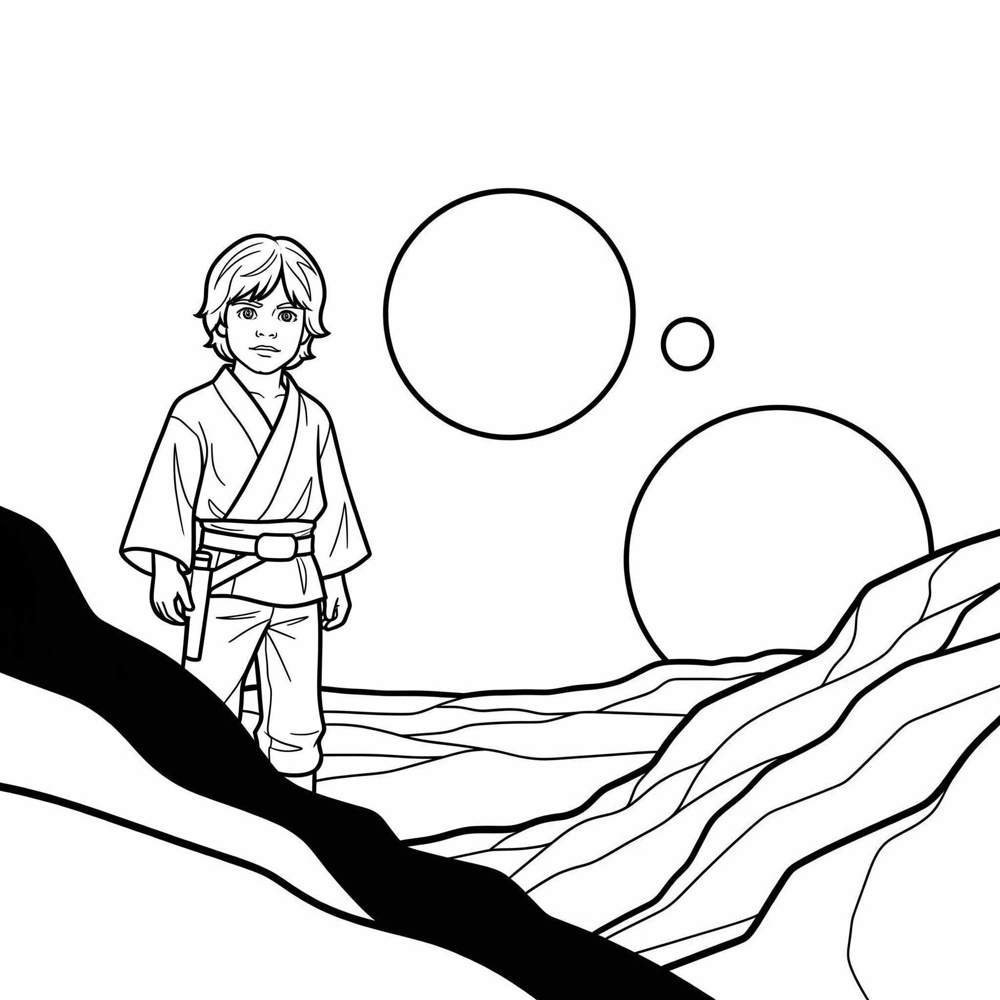 Luke Skywalker 11 disegni da stampare e colorare Luke Skywalker 1