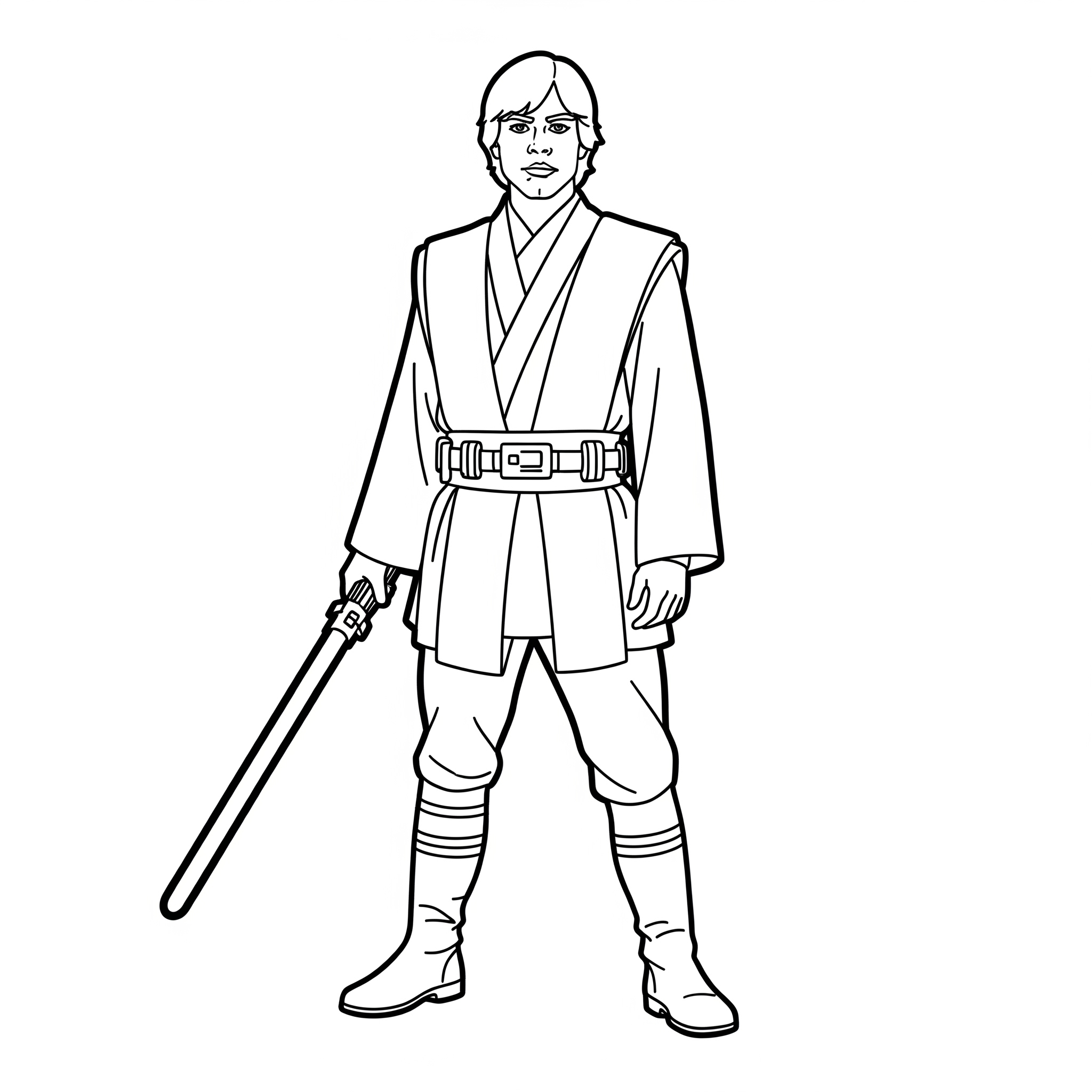 Luke Skywalker 8 disegni Luke Skywalker facili da colorare