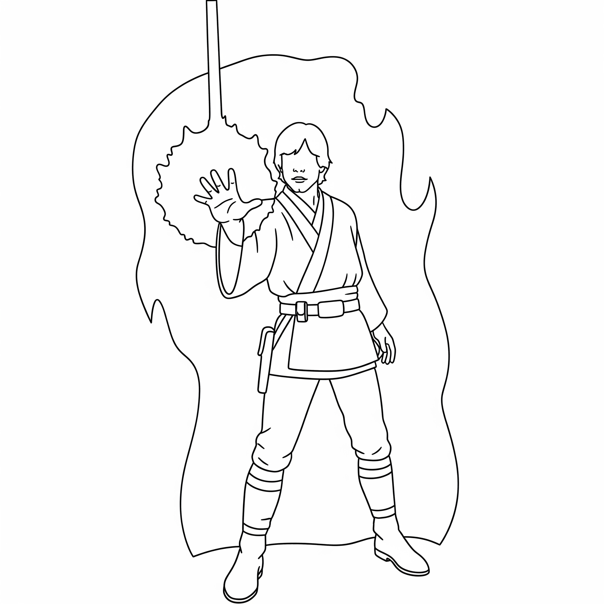 Luke Skywalker 20 Luke Skywalker da colorare e stampare gratis