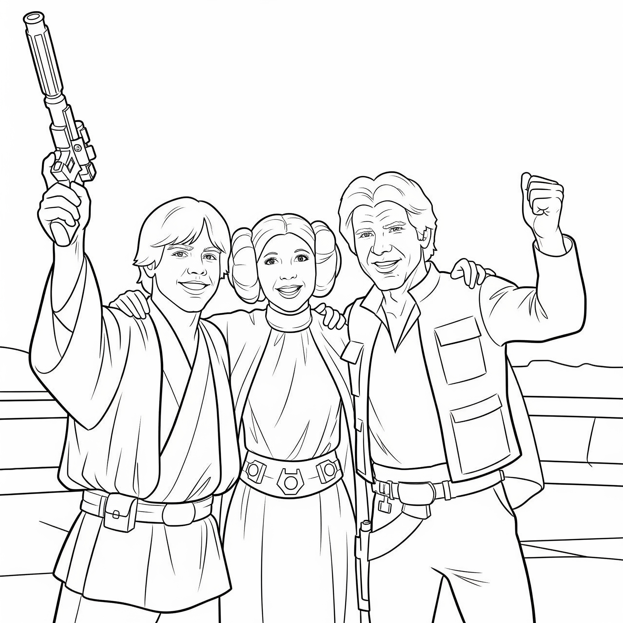 Luke Skywalker 19 Luke Skywalker disegni da colorare per bambini maschi