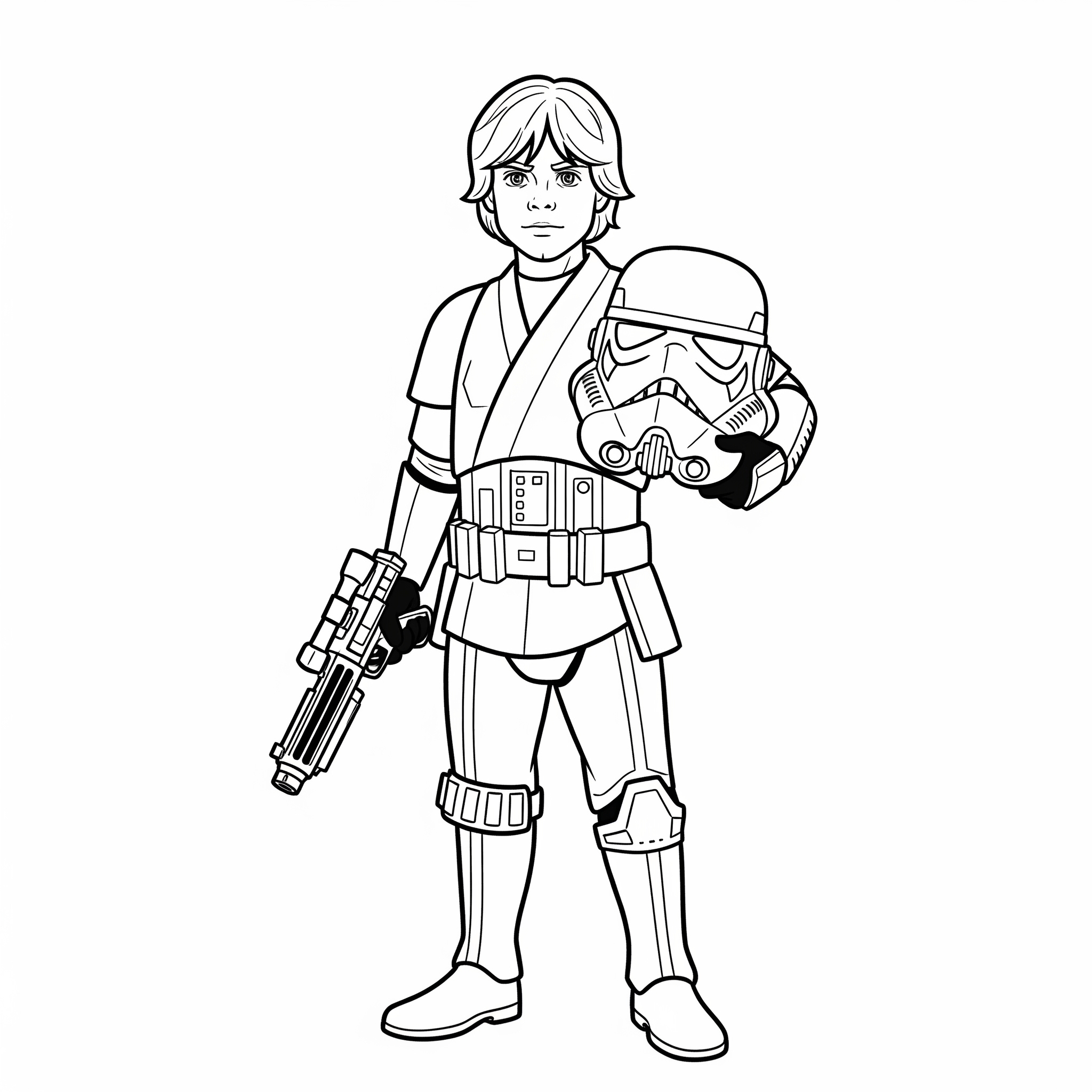 Luke Skywalker 15 disegno Luke Skywalker da colorare e stampare