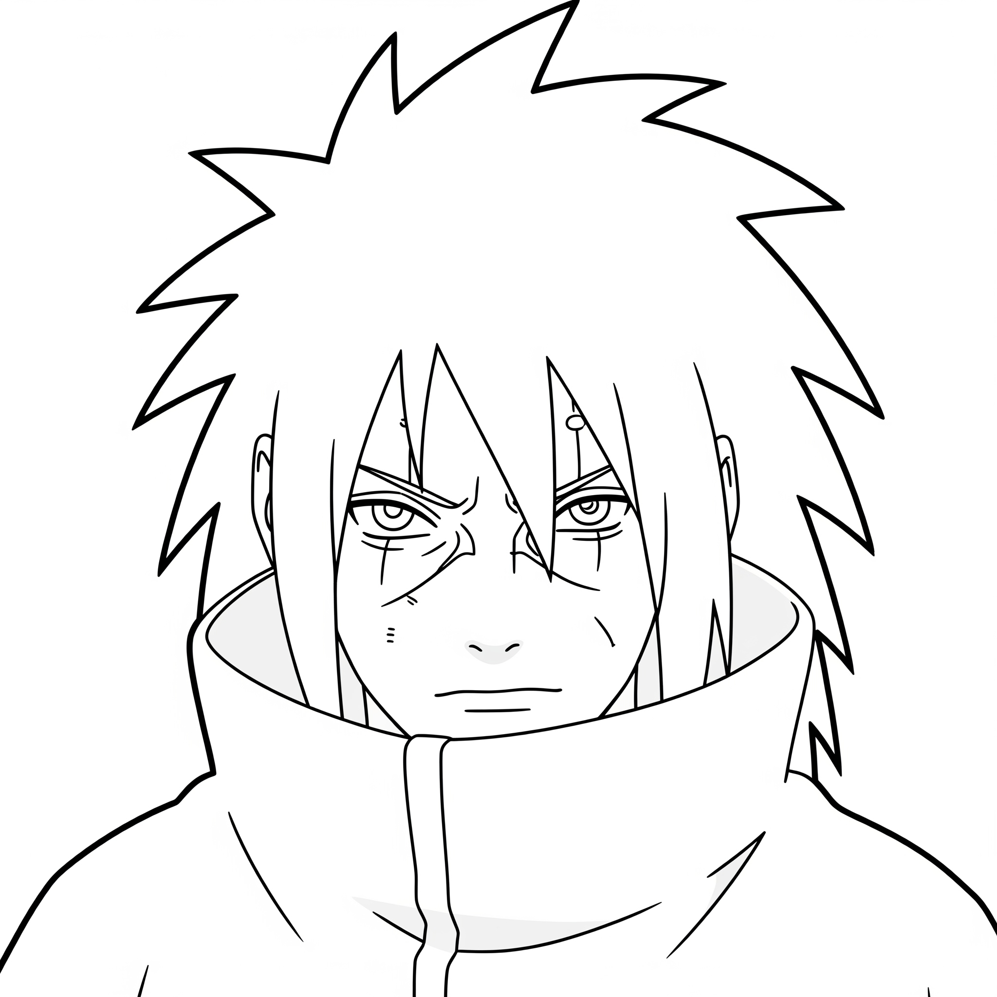 Madara Uchiha 11 disegni Madara Uchiha facili da colorare