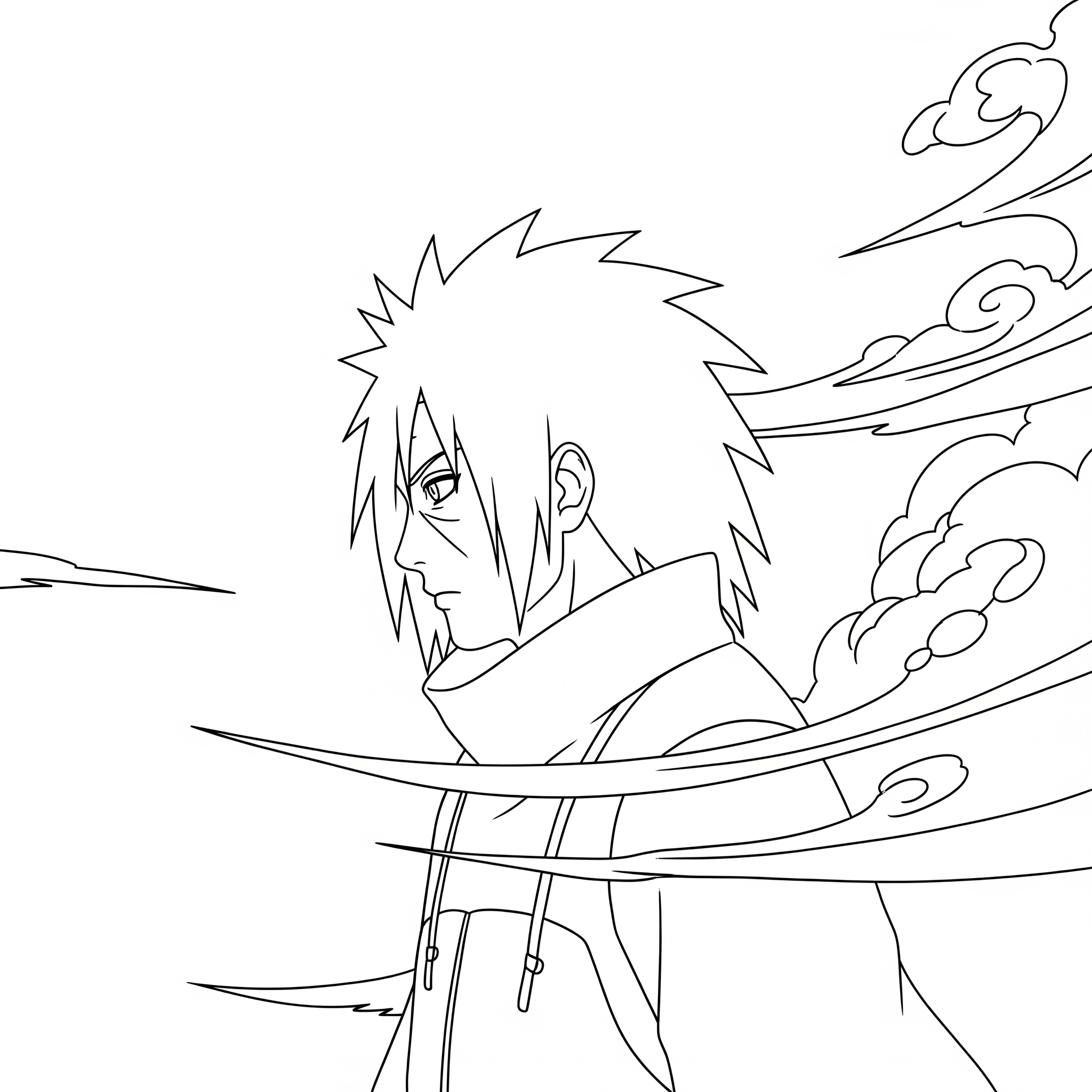 Madara Uchiha 10 Madara Uchiha da colorare bambini