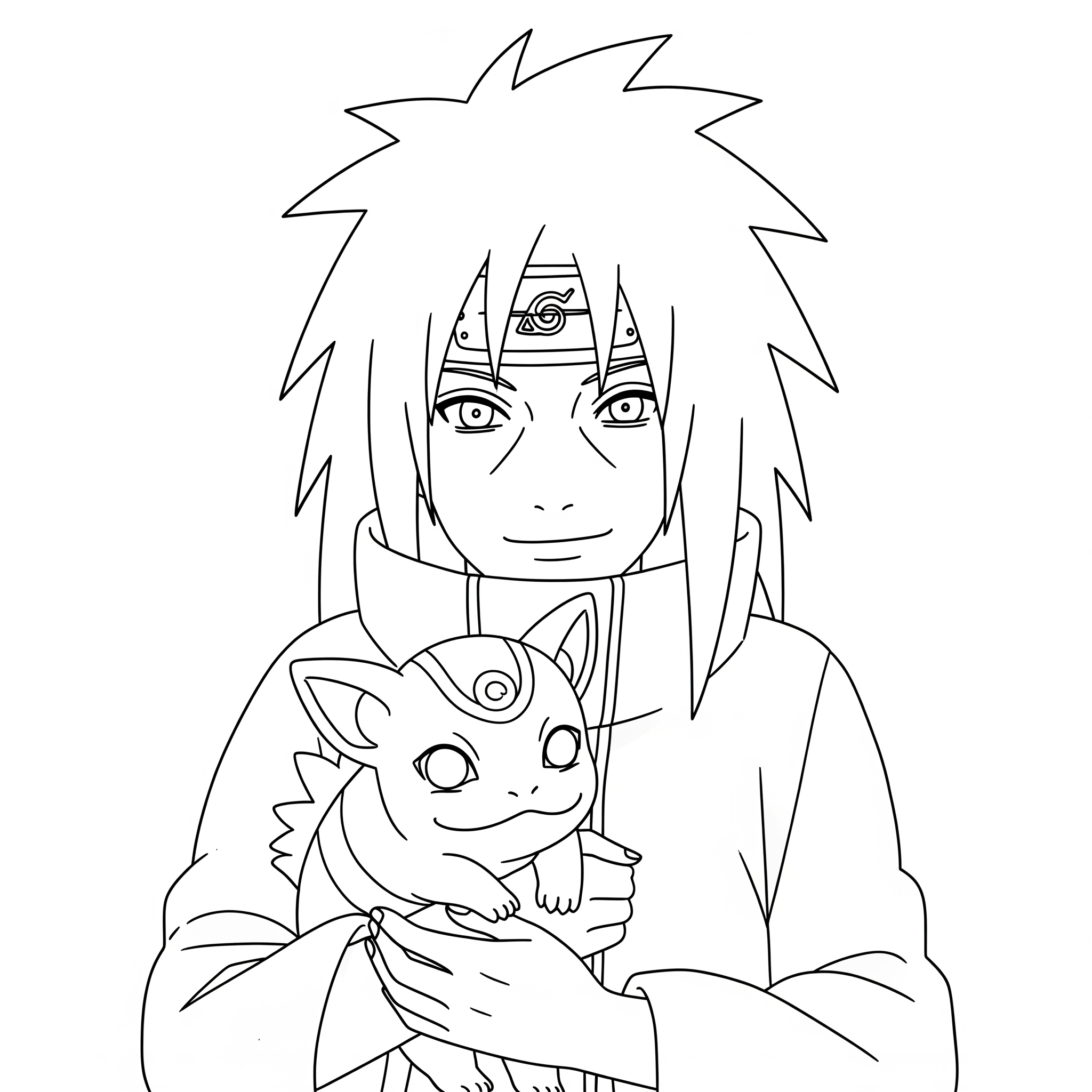 Madara Uchiha 8 disegni da colorare Madara Uchiha pdf 1
