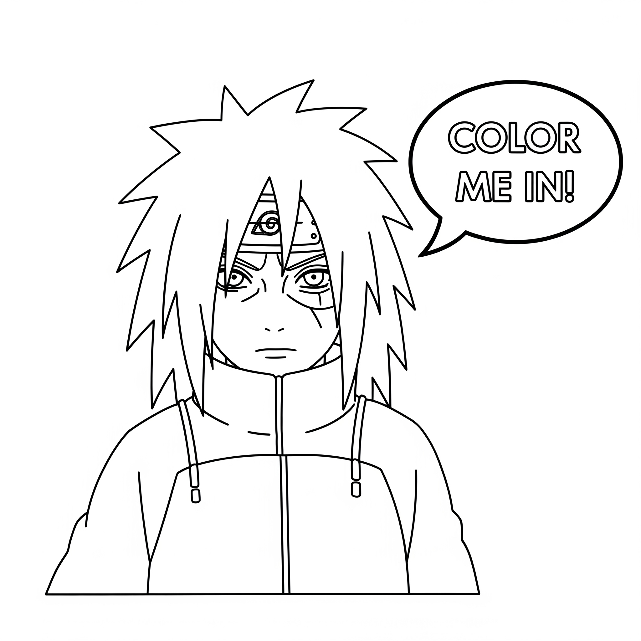 Madara Uchiha 7 immagini di Madara Uchiha da colorare e stampare