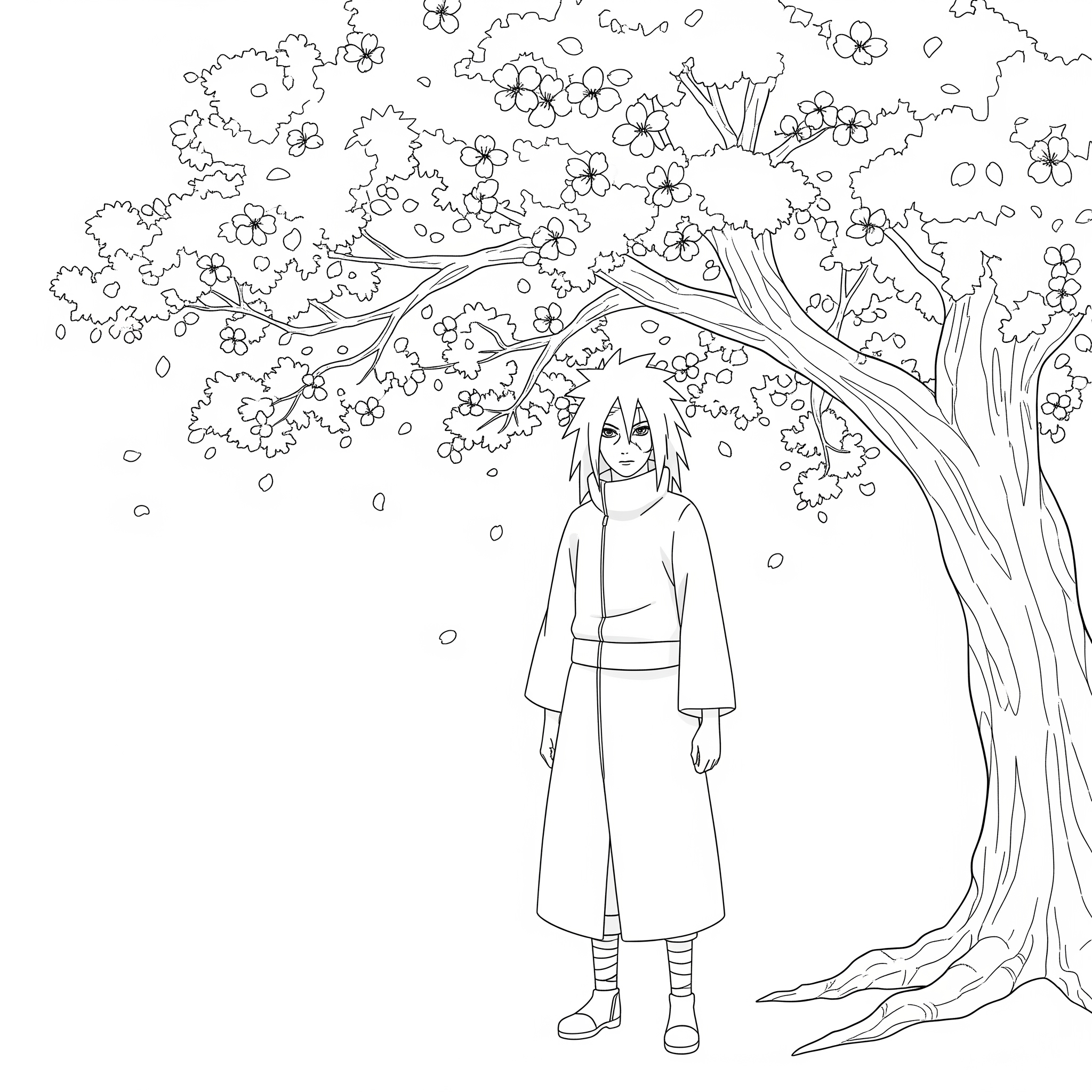 Madara Uchiha 3 disegni Madara Uchiha da colorare per bambini