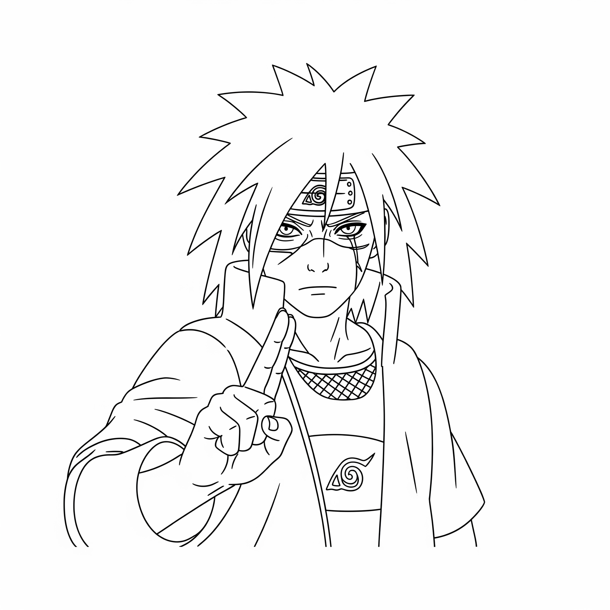 Madara Uchiha 18 disegno Madara Uchiha da colorare