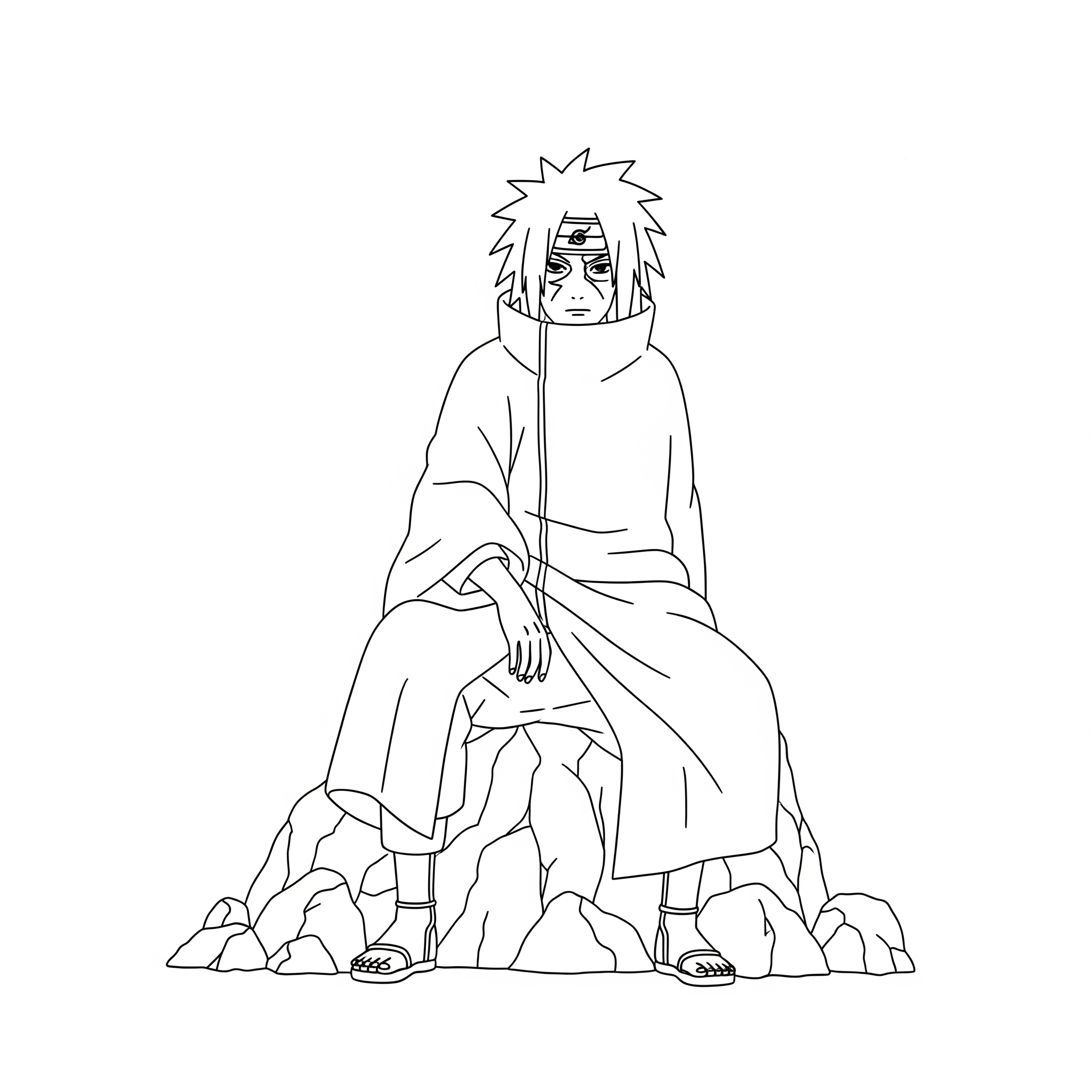Madara Uchiha 14 disegni da colorare Madara Uchiha per bambini