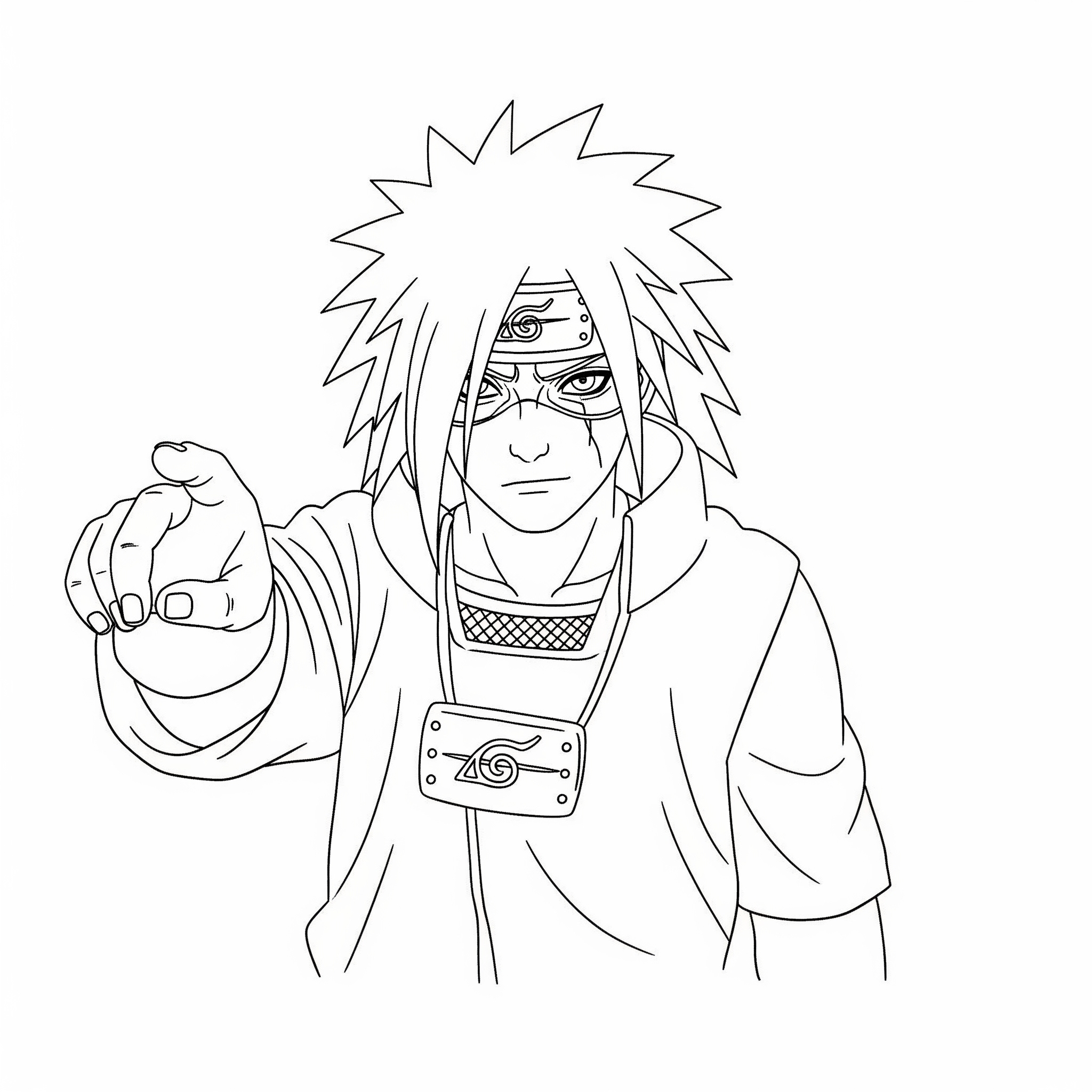 Madara Uchiha 12 disegni Madara Uchiha da colorare per bambini 1