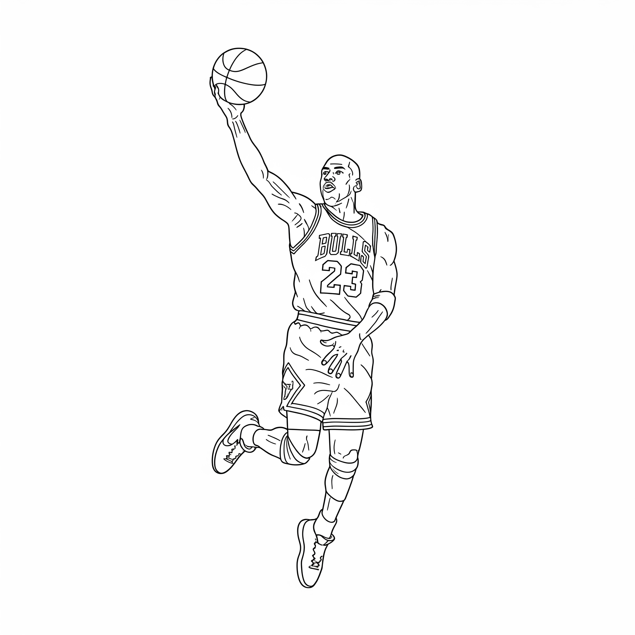Michael Jordan 10 immagini da colorare Michael Jordan gratis