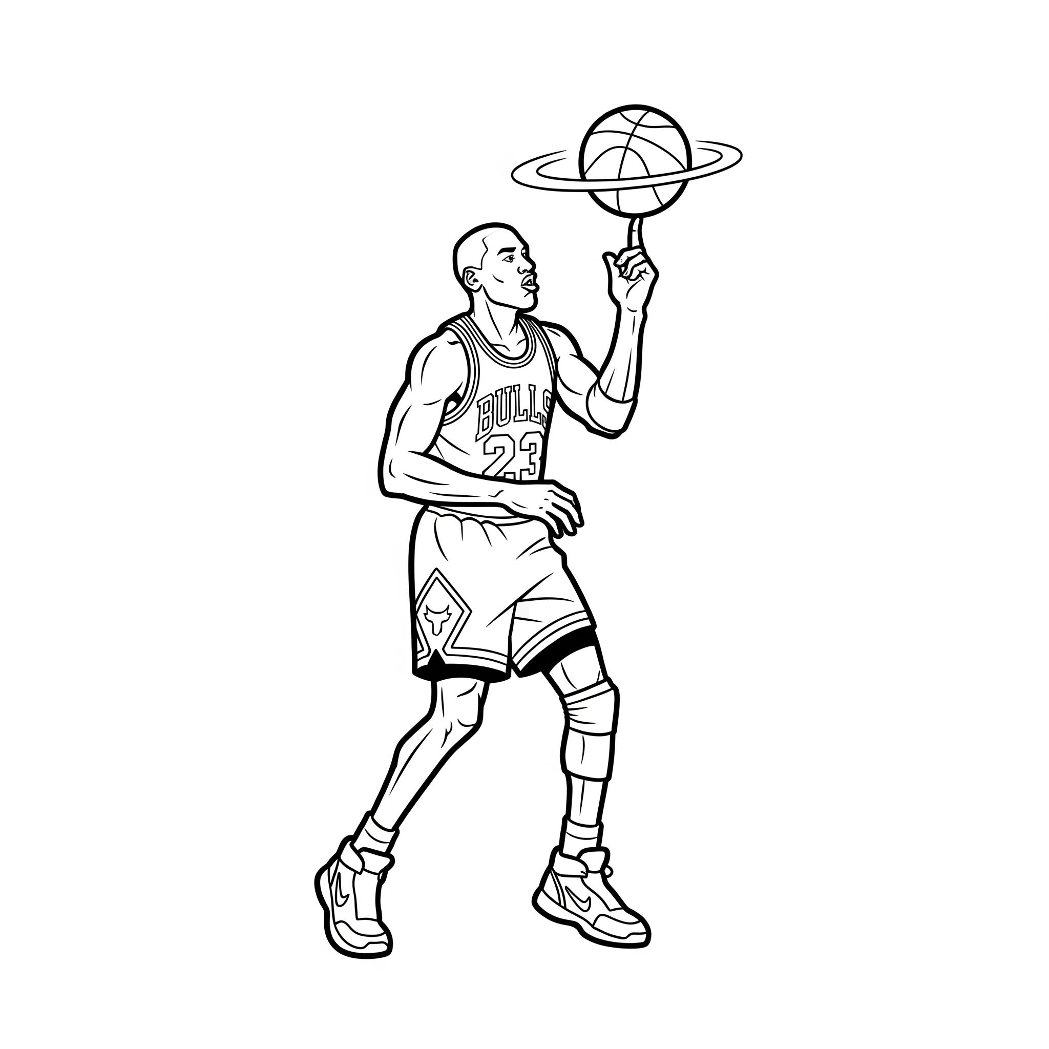 Michael Jordan 9 immagini Michael Jordan da colorare e stampare