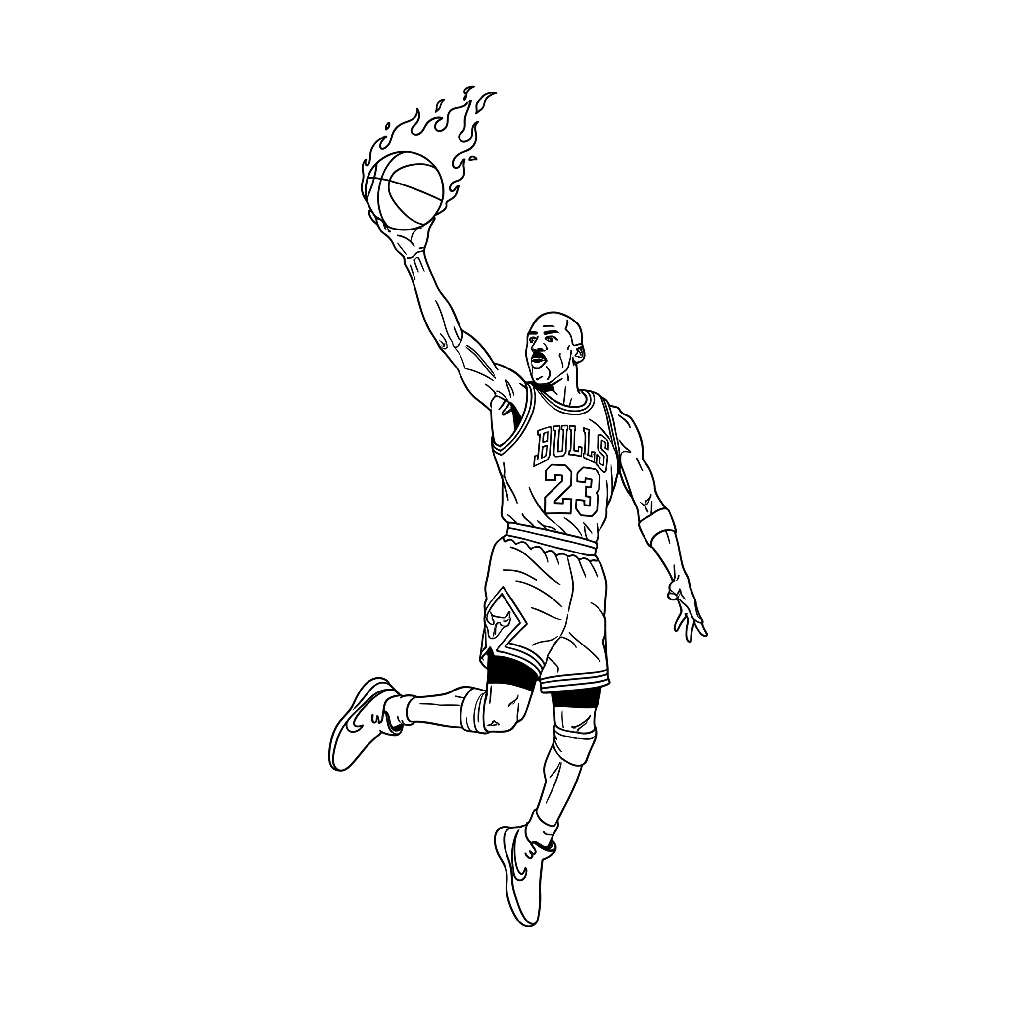 Michael Jordan 6 disegni da colorare Michael Jordan per bambini