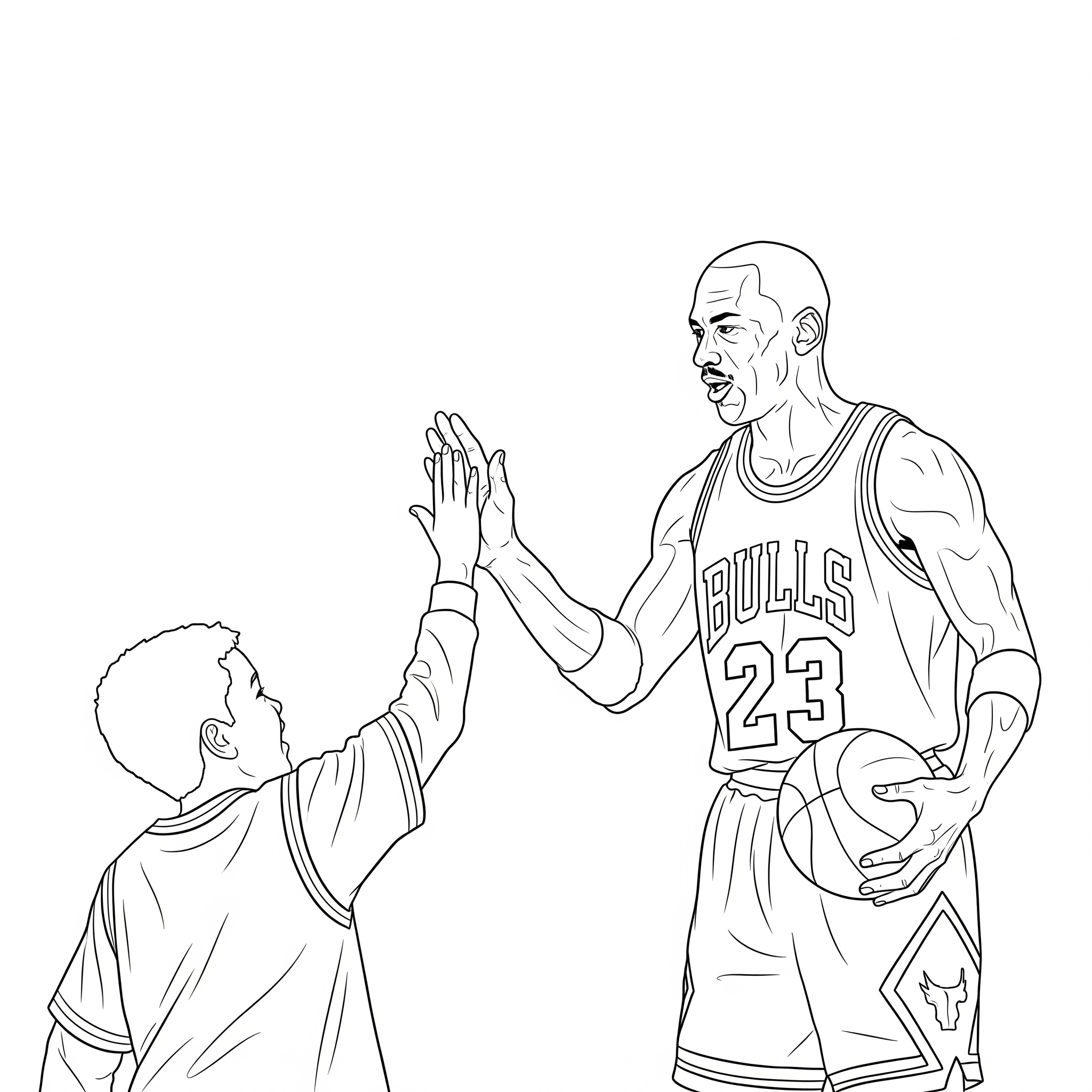 Michael Jordan 4 disegno Michael Jordan da colorare