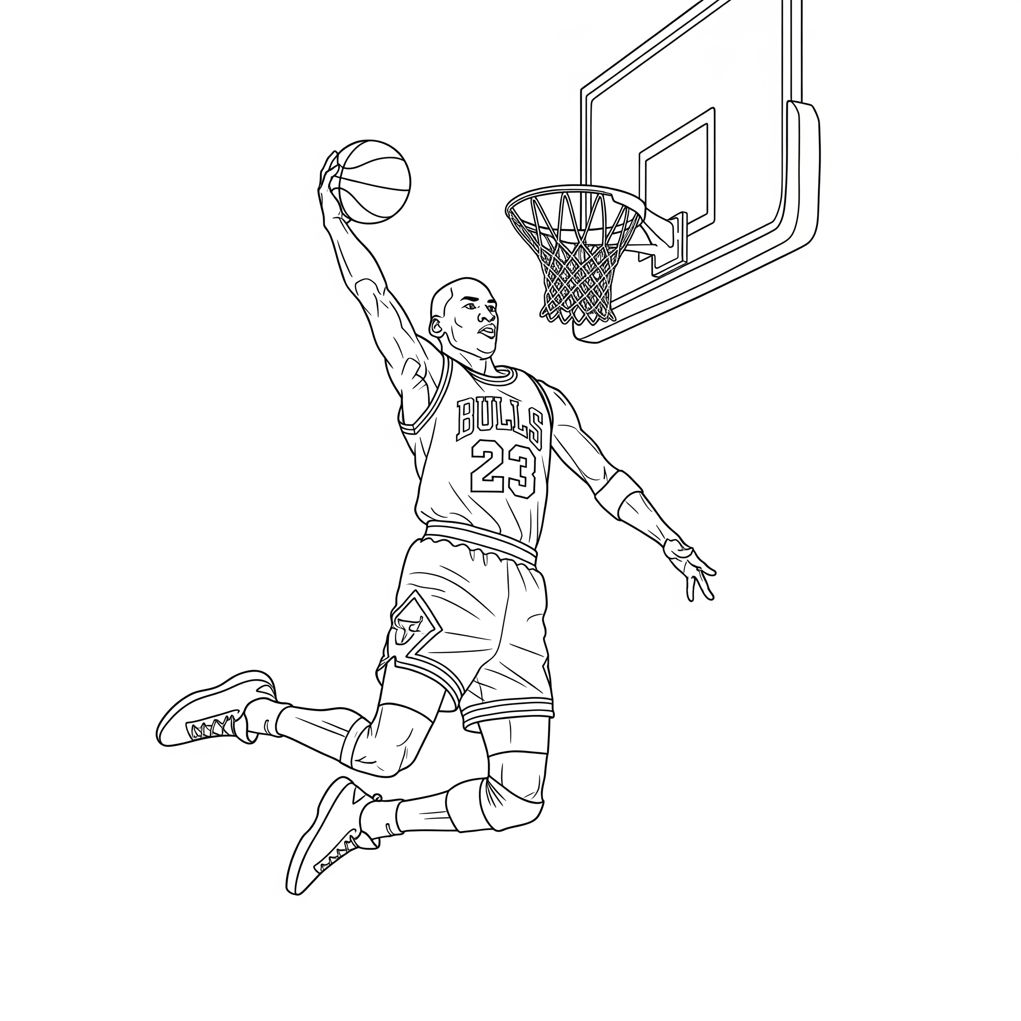 Michael Jordan 3 Michael Jordan disegno da colorare