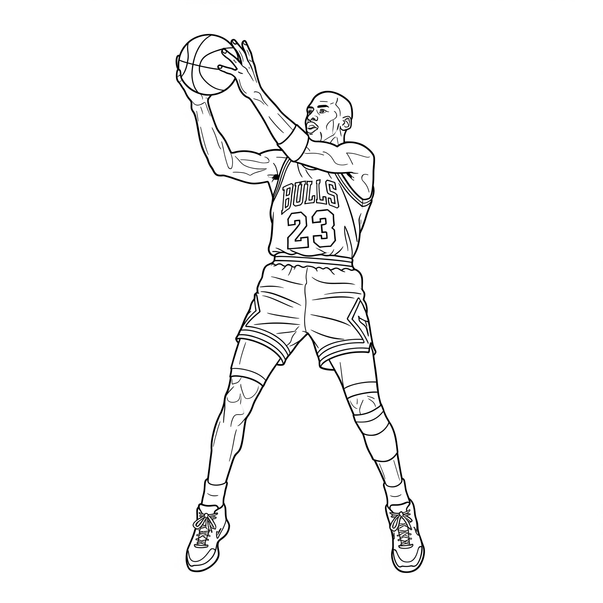 Michael Jordan 17 disegno Michael Jordan da colorare per bambini