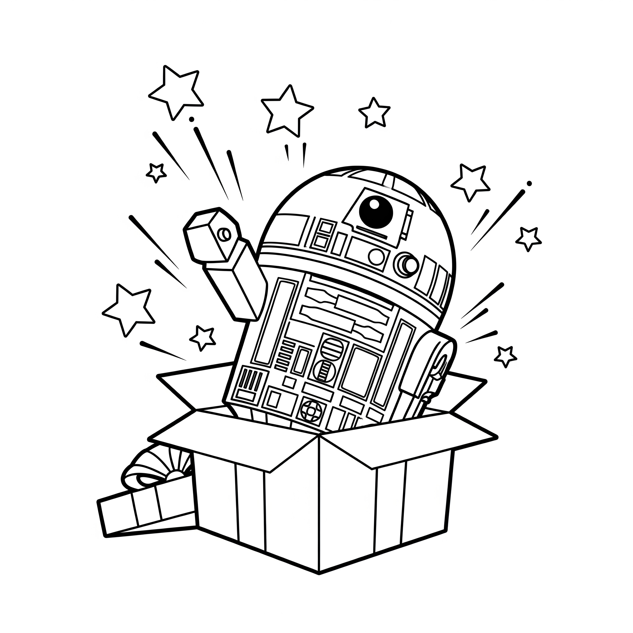 R2D2 20 disegni di R2D2 da colorare e stampare gratis 1