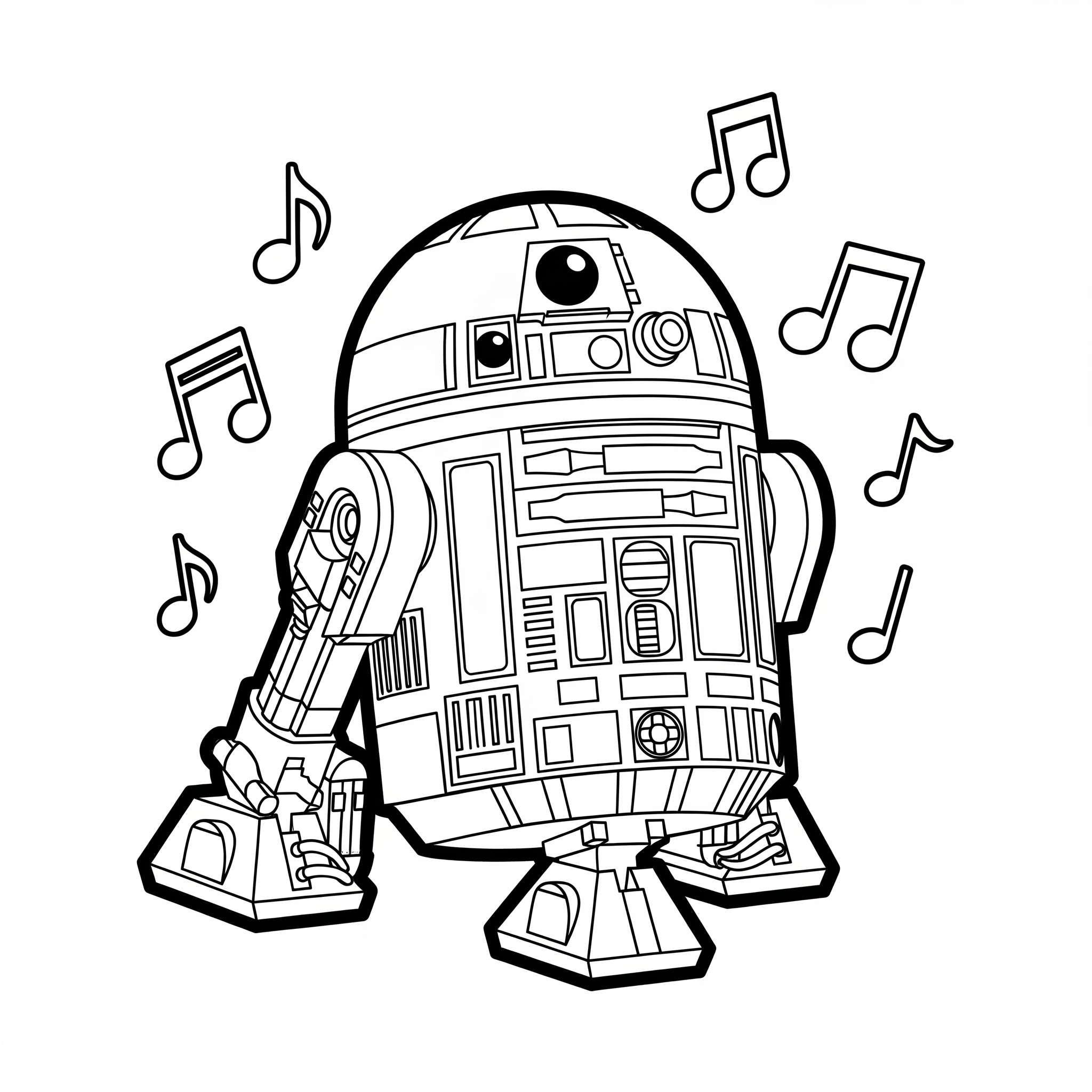 R2D2 8 disegni da colorare R2D2 da stampare