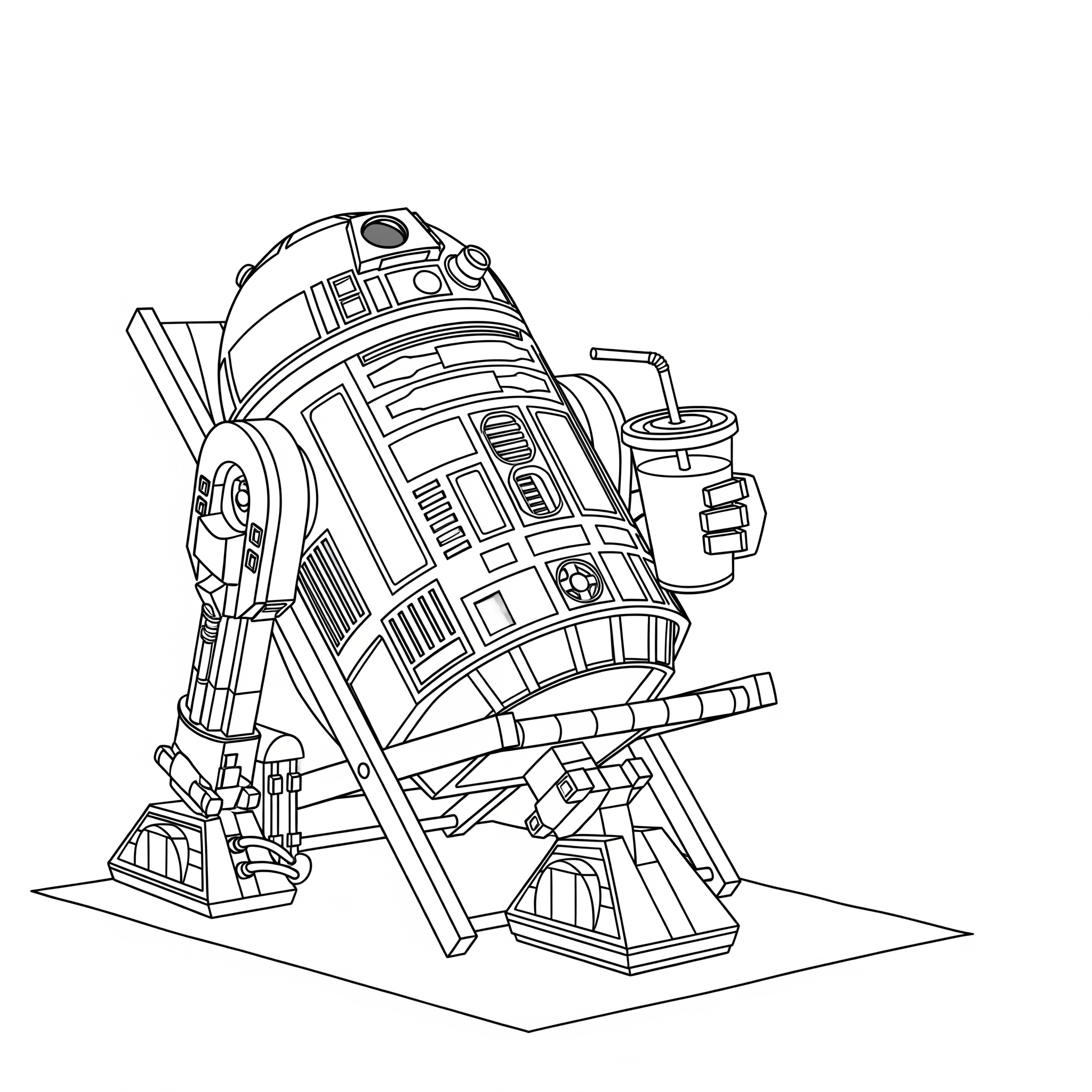R2D2 6 foto di R2D2 da colorare