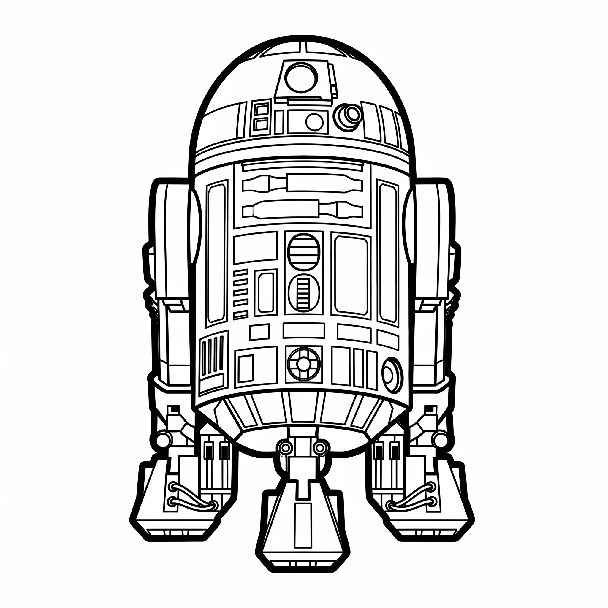 R2D2 4 R2D2 disegno da colorare