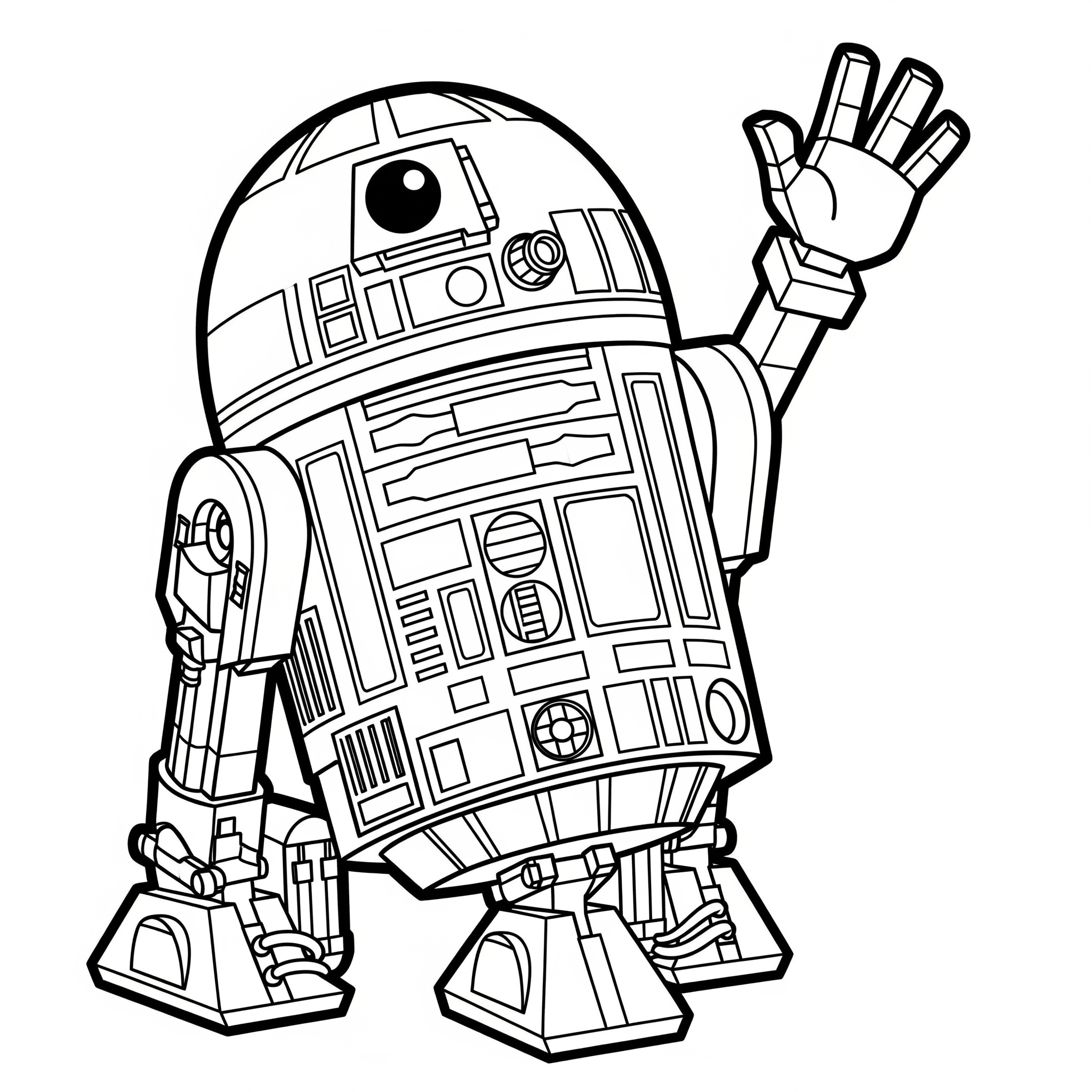 R2D2 3 foto R2D2 da colorare 1