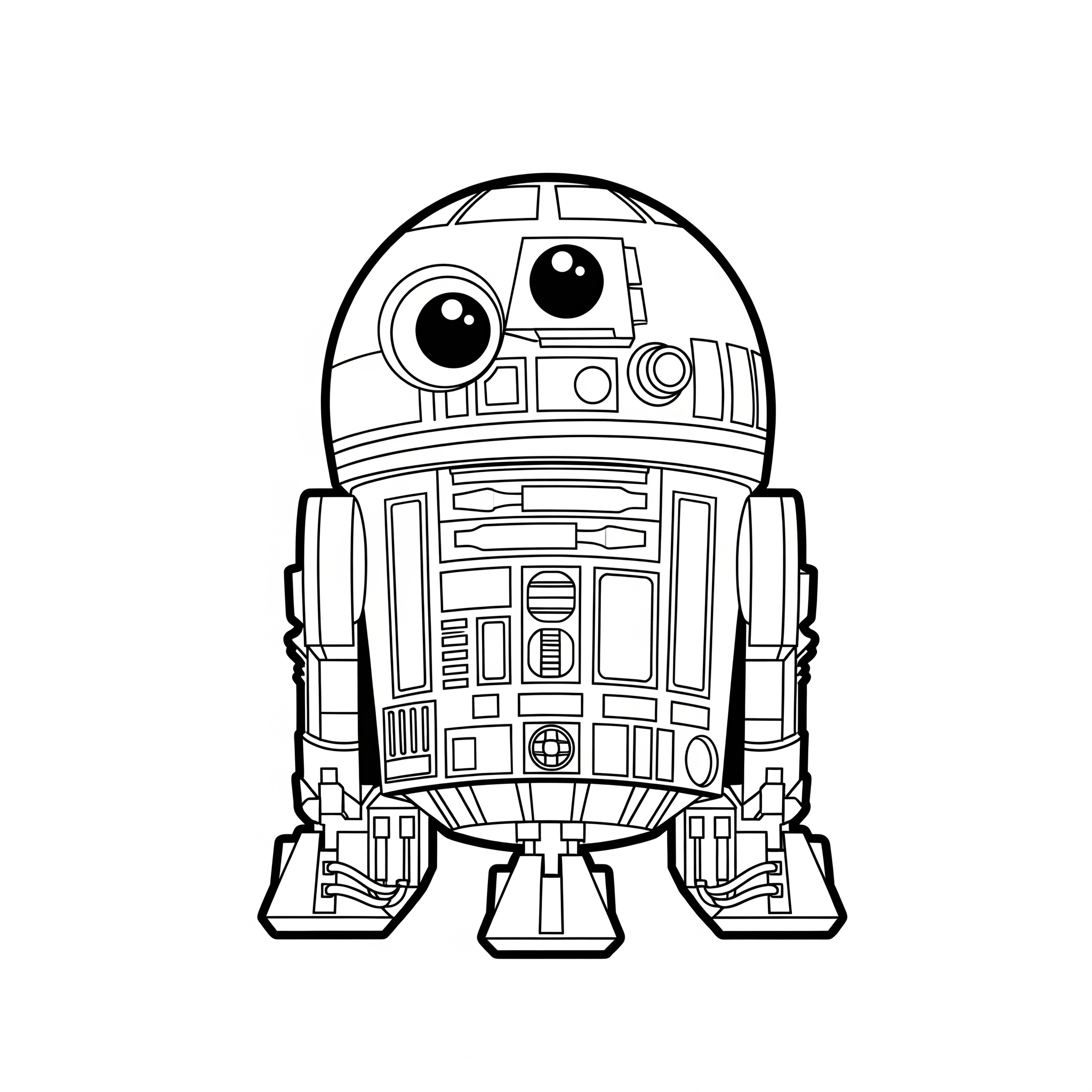R2D2 17 disegni di R2D2 da colorare da stampare
