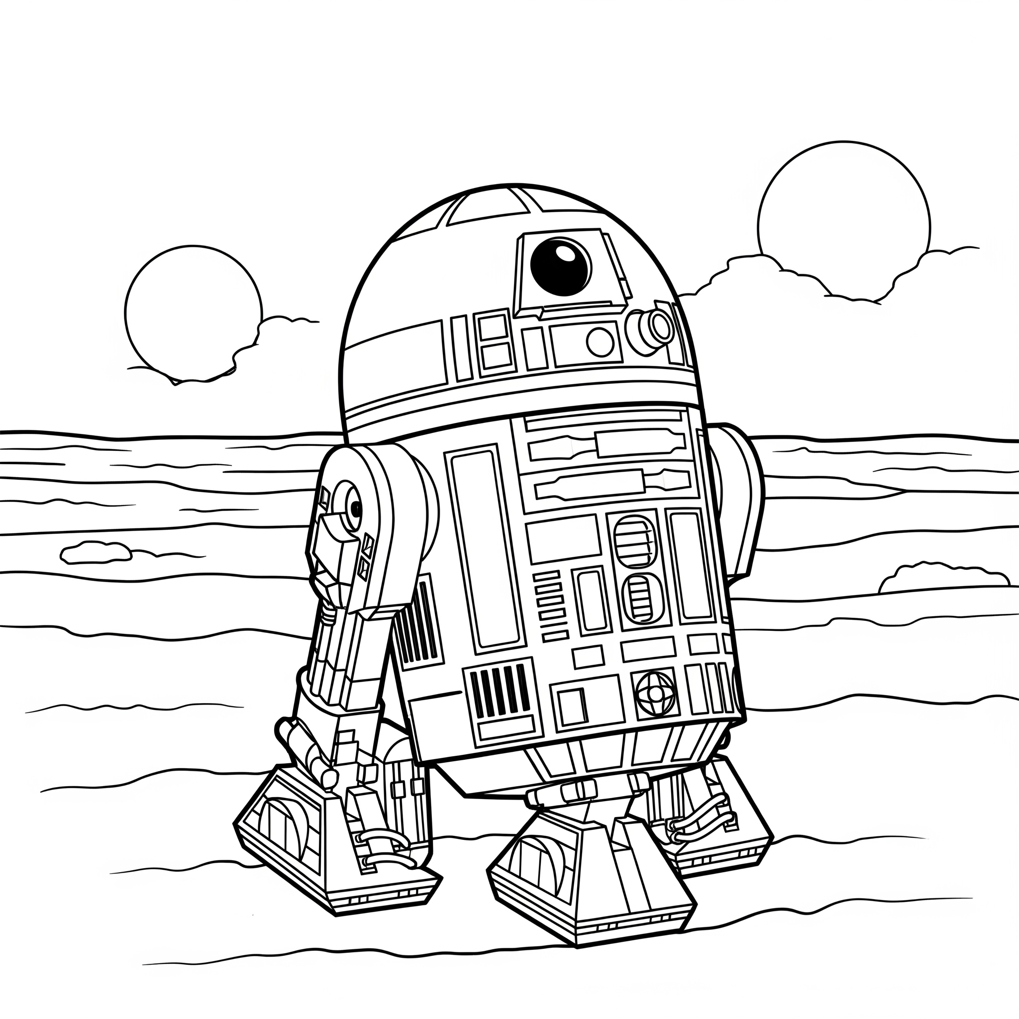R2D2 16 foto R2D2 da colorare 4