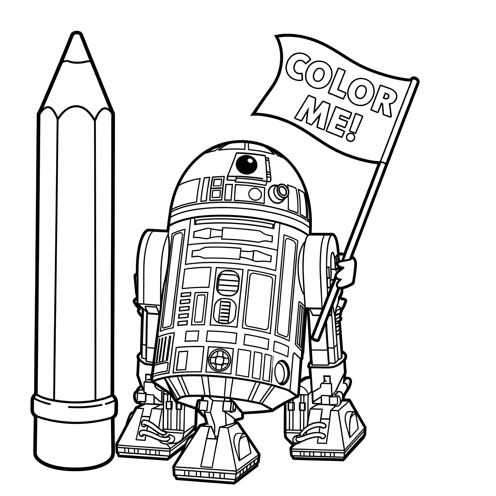 R2D2 13 immagini da stampare e colorare di R2D2