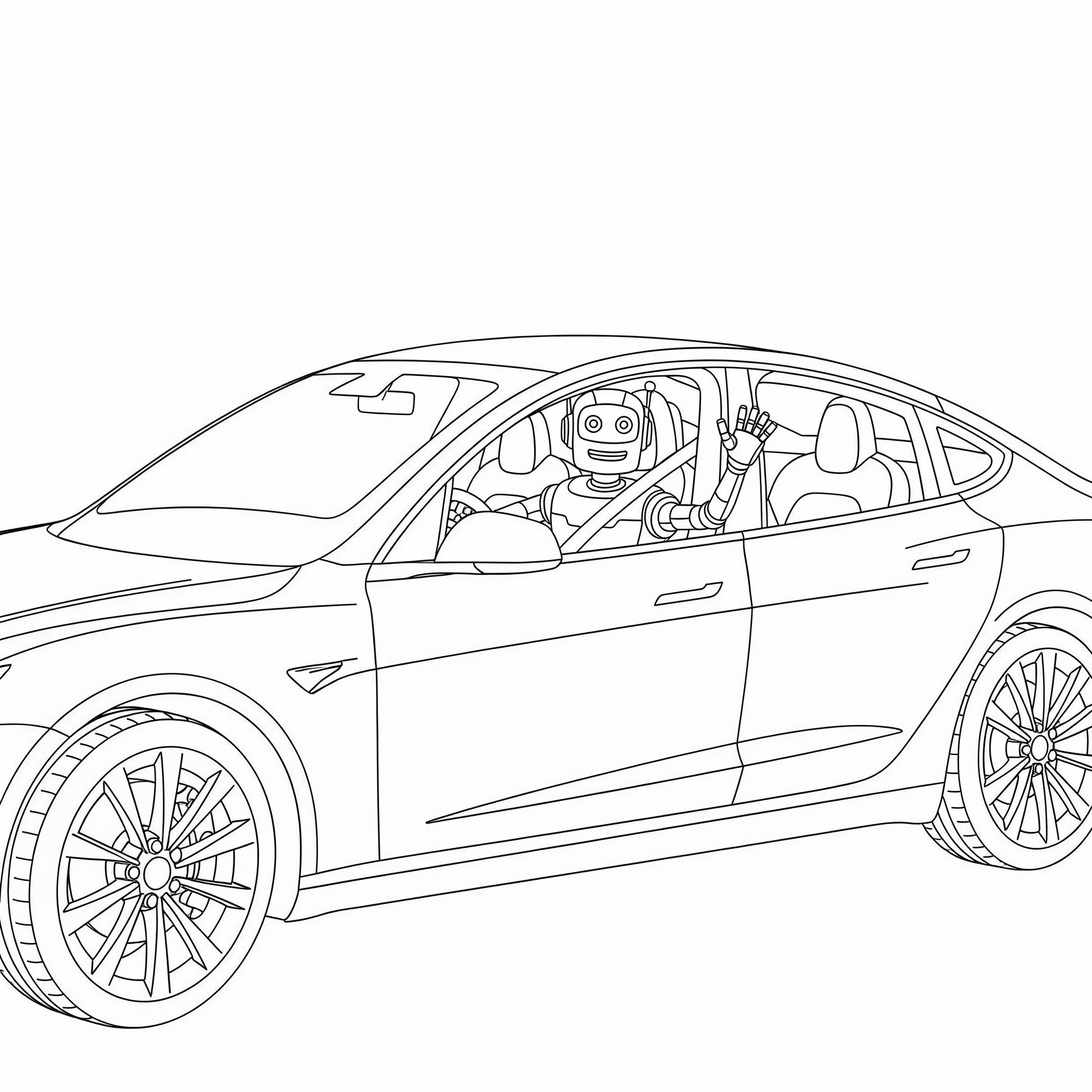 Tesla 13 disegni Tesla facili da colorare