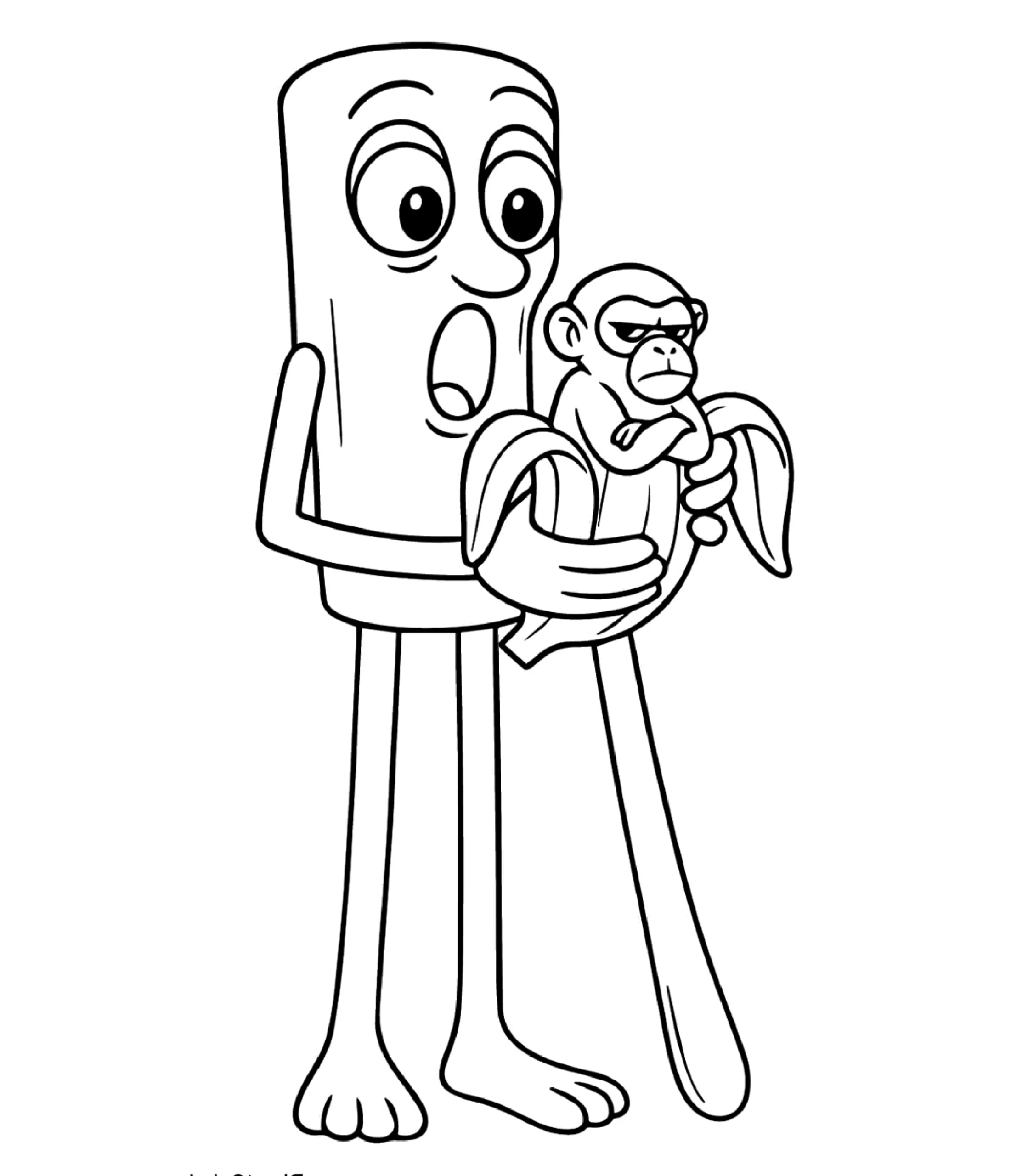 Tung Tung Tung Sahur 10 disegni da colorare Tung Tung Tung Sahur per bambini