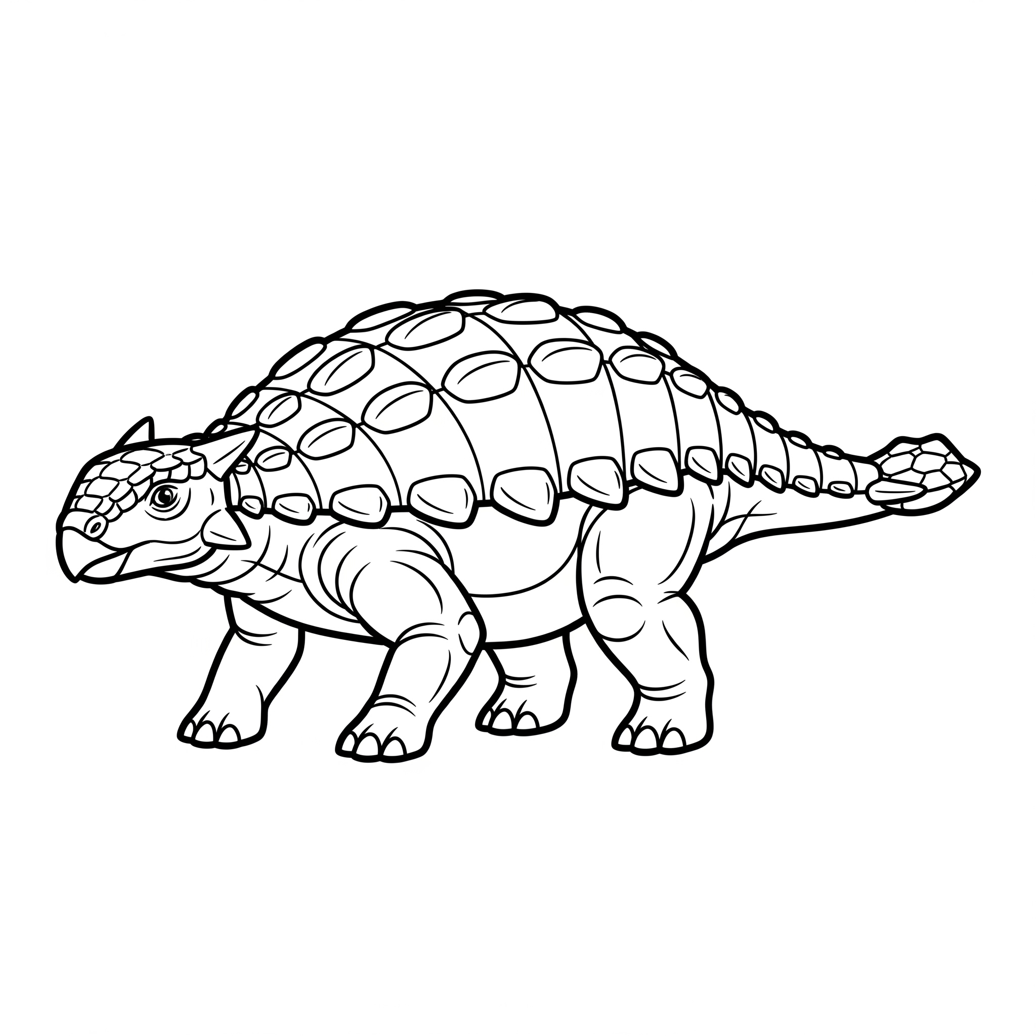 Ankylosaurus da colorare thumbnail