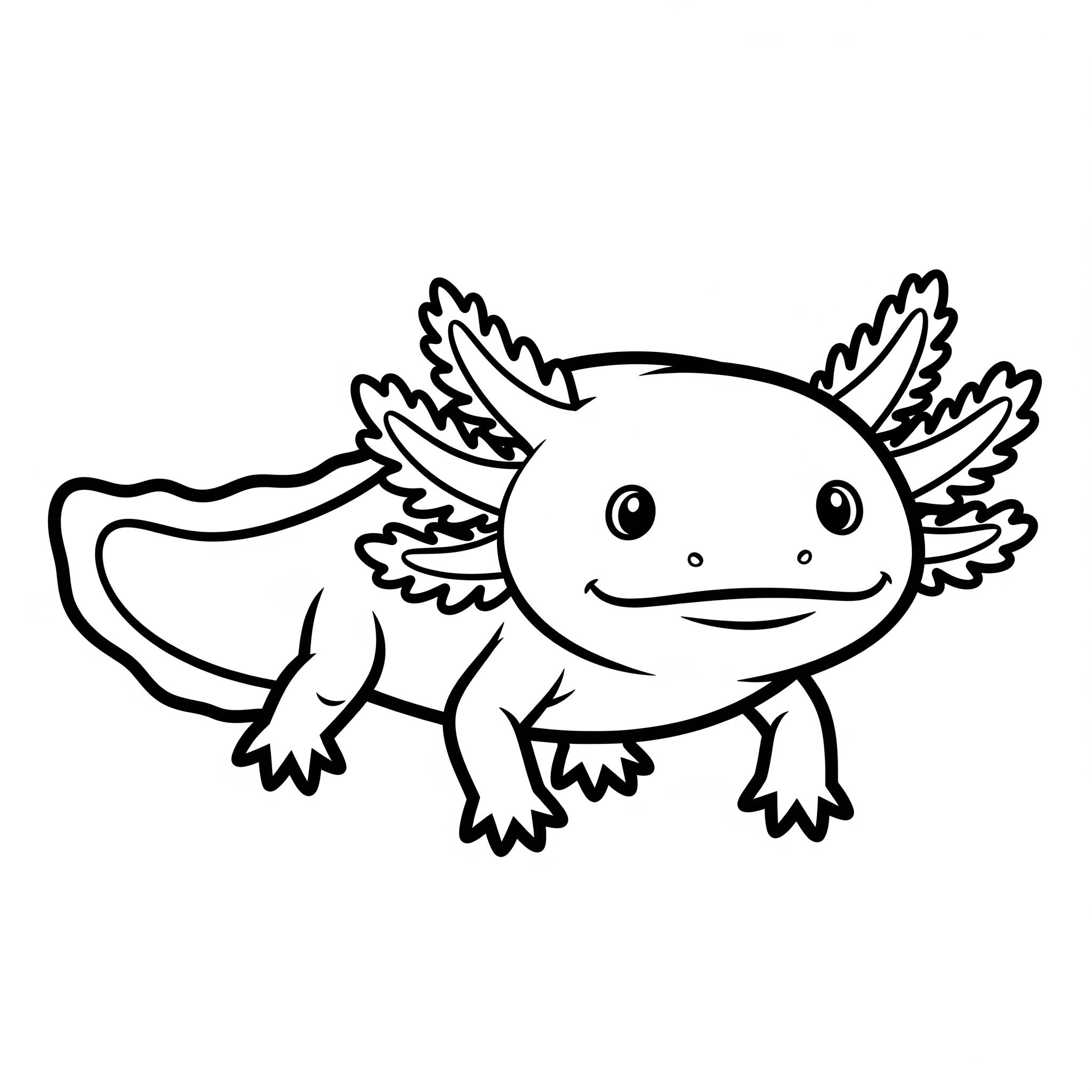 Axolotl da colorare thumbnail