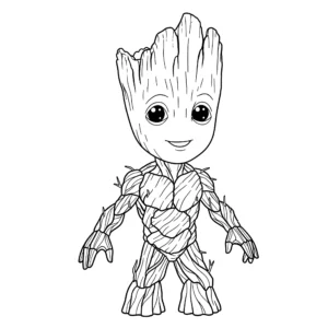 Groot 37 Groot da colorare thumbnail