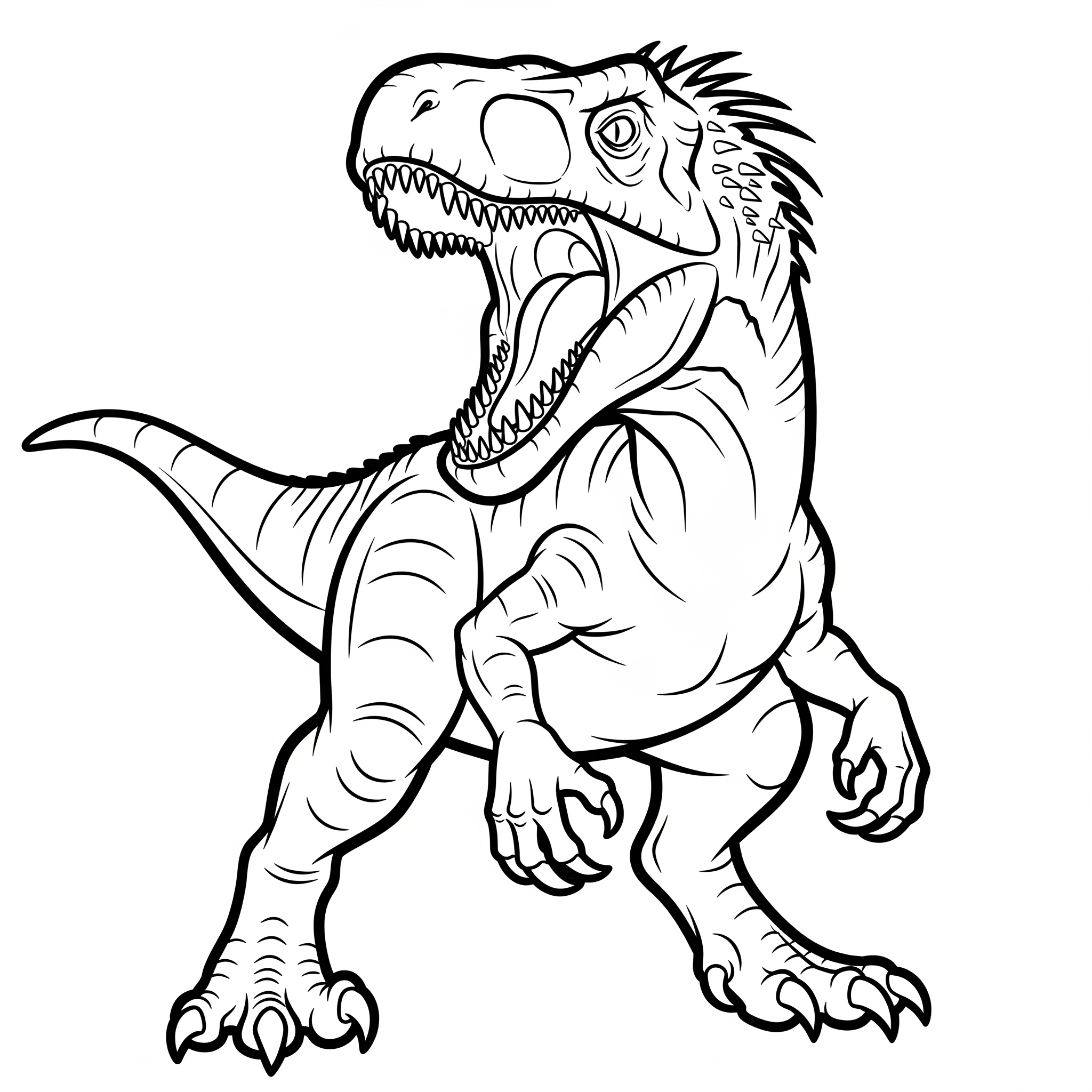 Indoraptor da colorare thumbnail