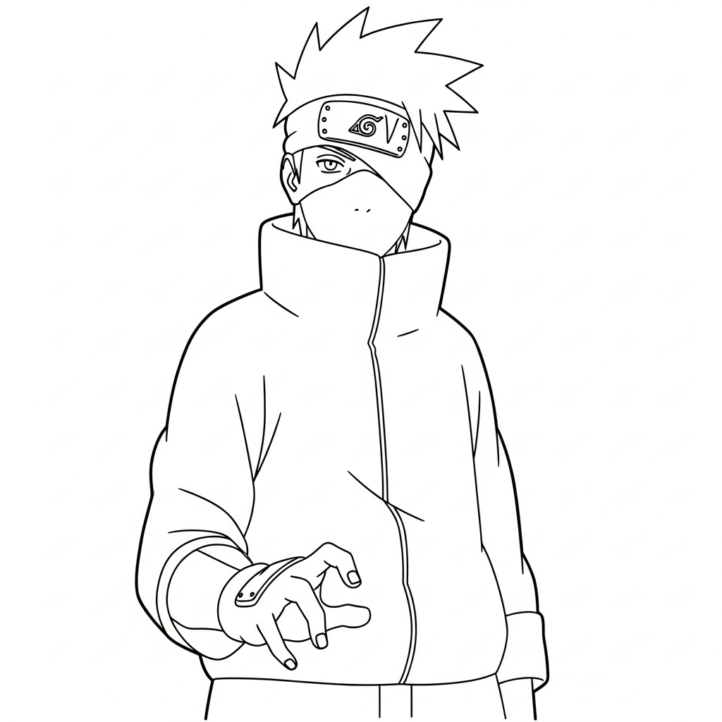 Kakashi Hatake da colorare thumbnail