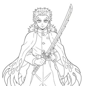 Kyojuro Rengoku 32 Kyojuro Rengoku da colorare thumbnail