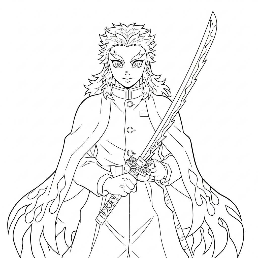 Kyojuro Rengoku da colorare thumbnail