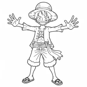 Luffy 26 Luffy da colorare thumbnail