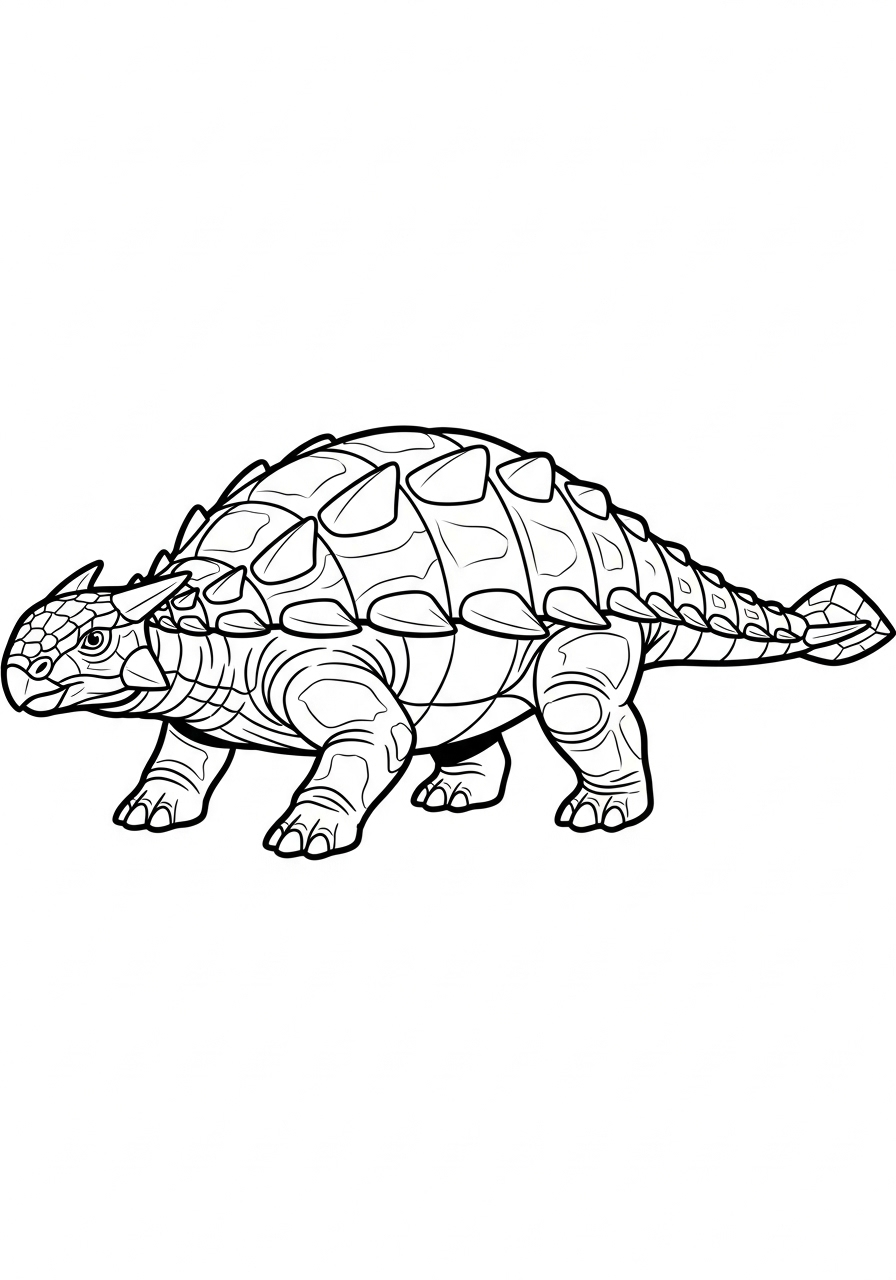 Ankylosaurus 18 disegno Ankylosaurus da colorare