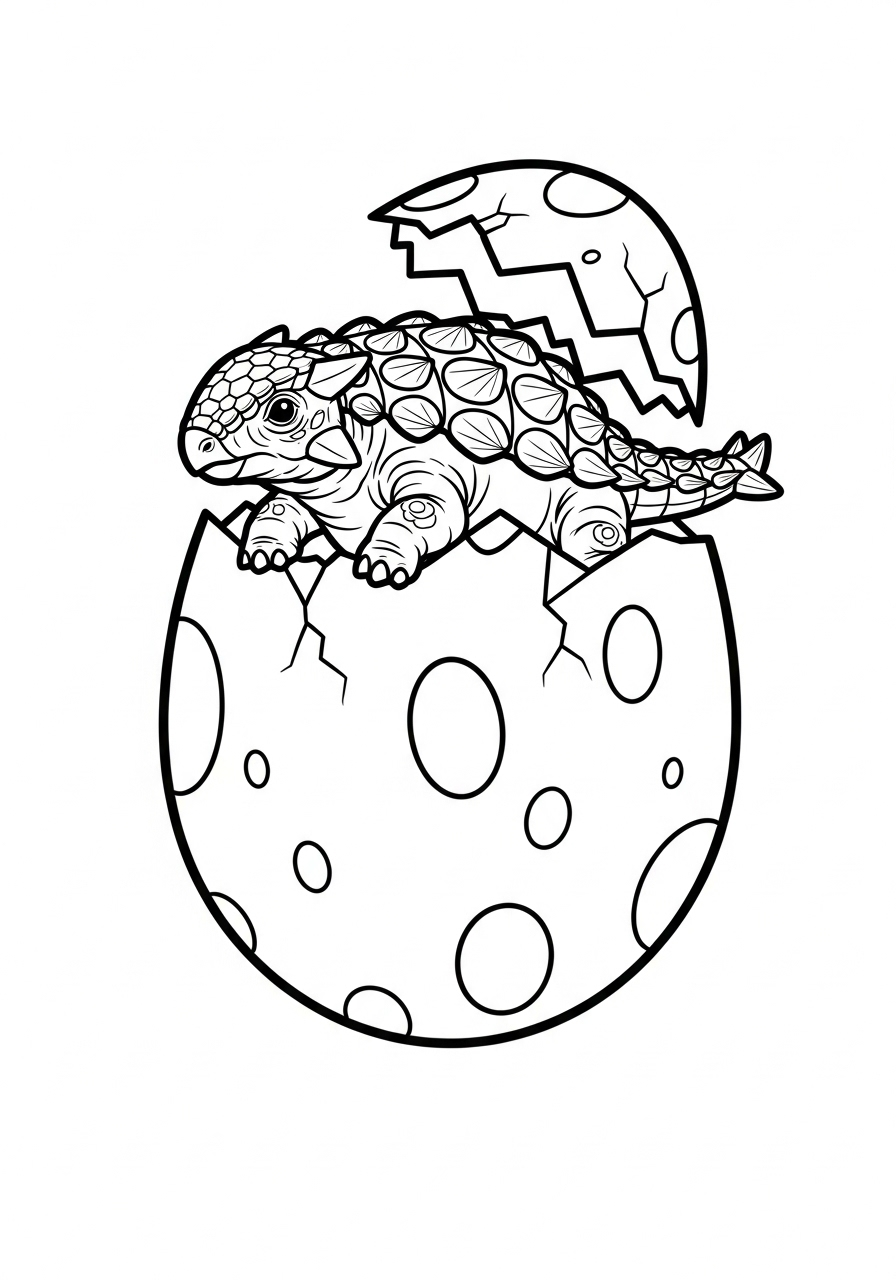 Ankylosaurus 16 disegni di Ankylosaurus da colorare e stampare