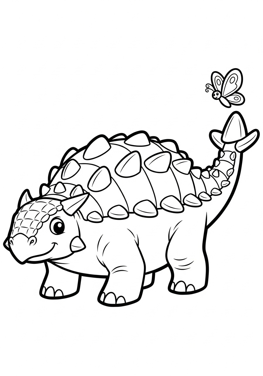 Ankylosaurus 13 disegno di Ankylosaurus da stampare e colorare