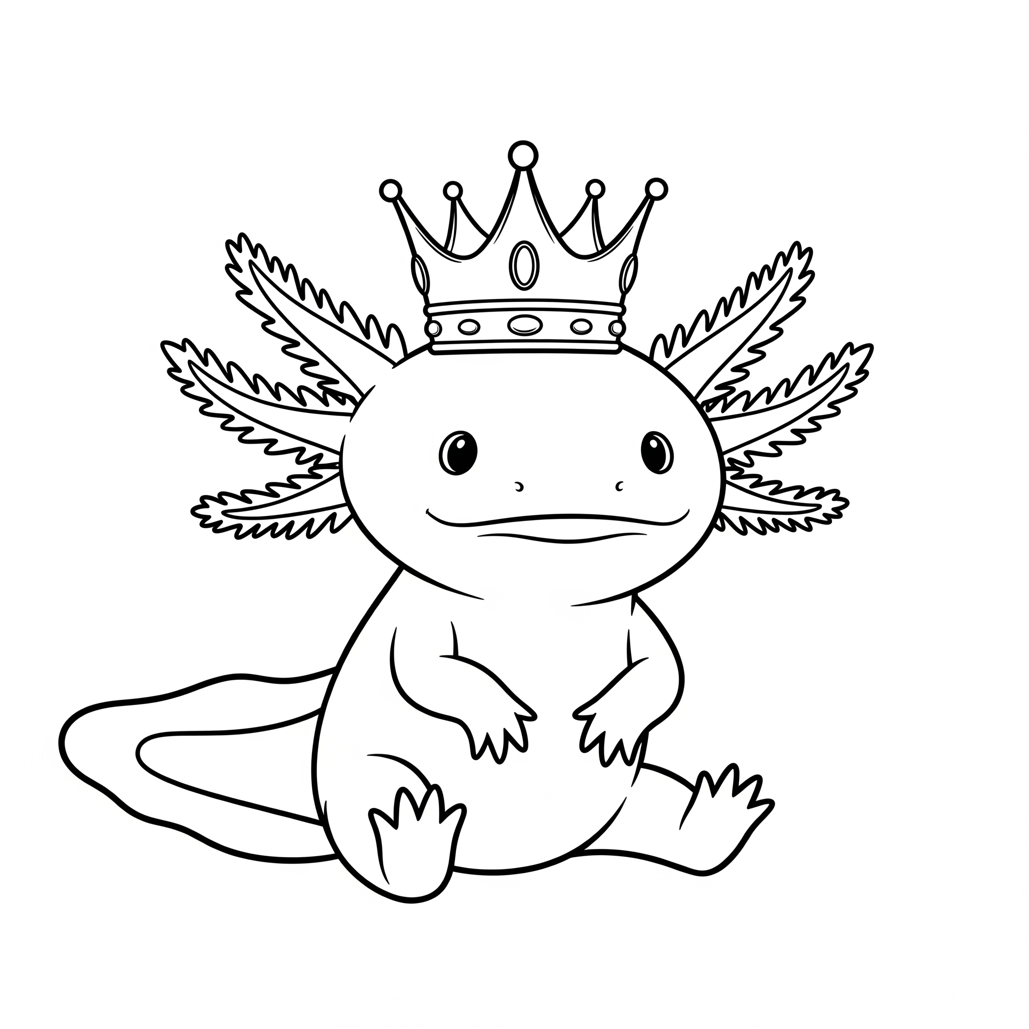 Axolotl 13 immagine di Axolotl da colorare