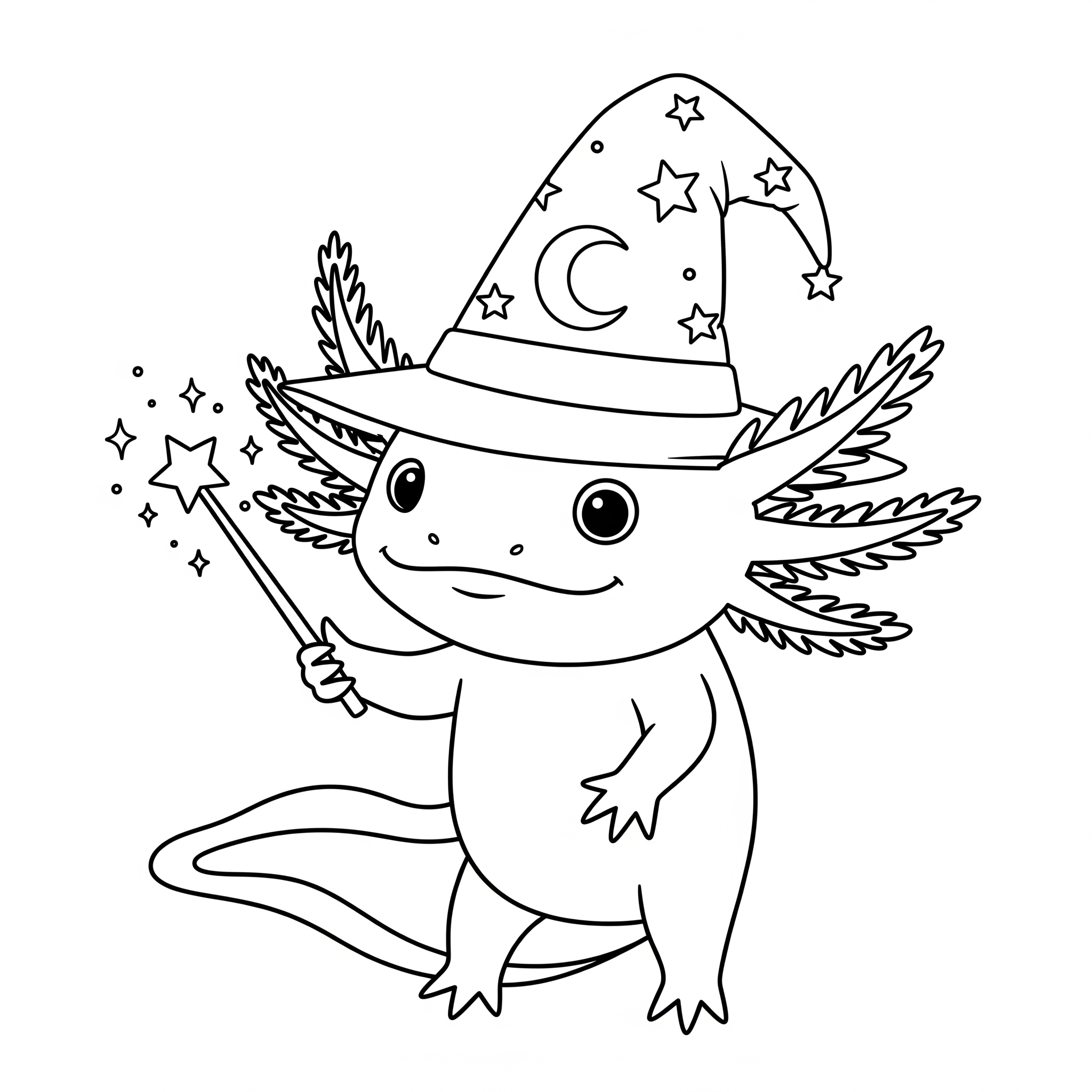 Axolotl 11 disegni facili di Axolotl da colorare