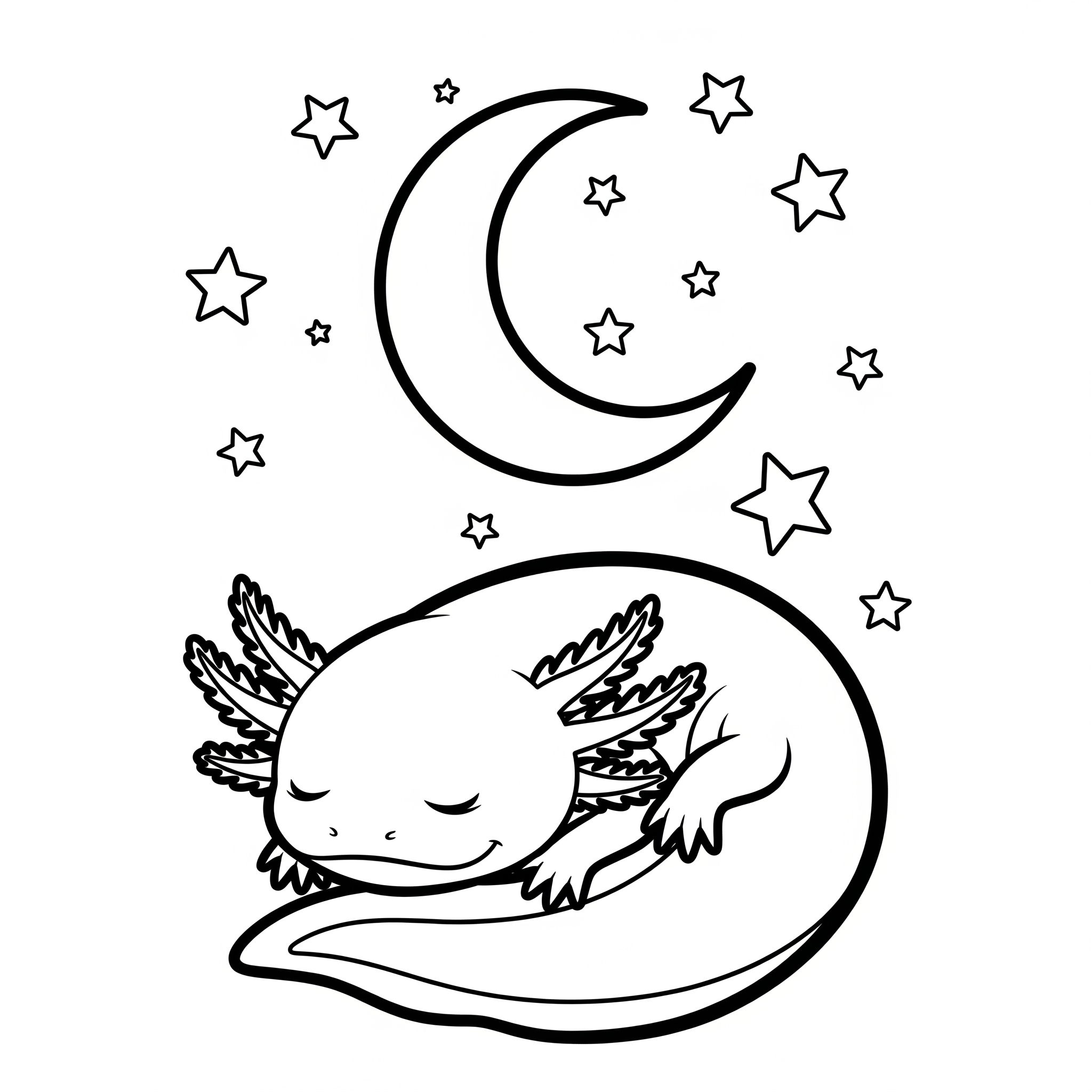 Axolotl 10 disegni Axolotl da colorare gratis