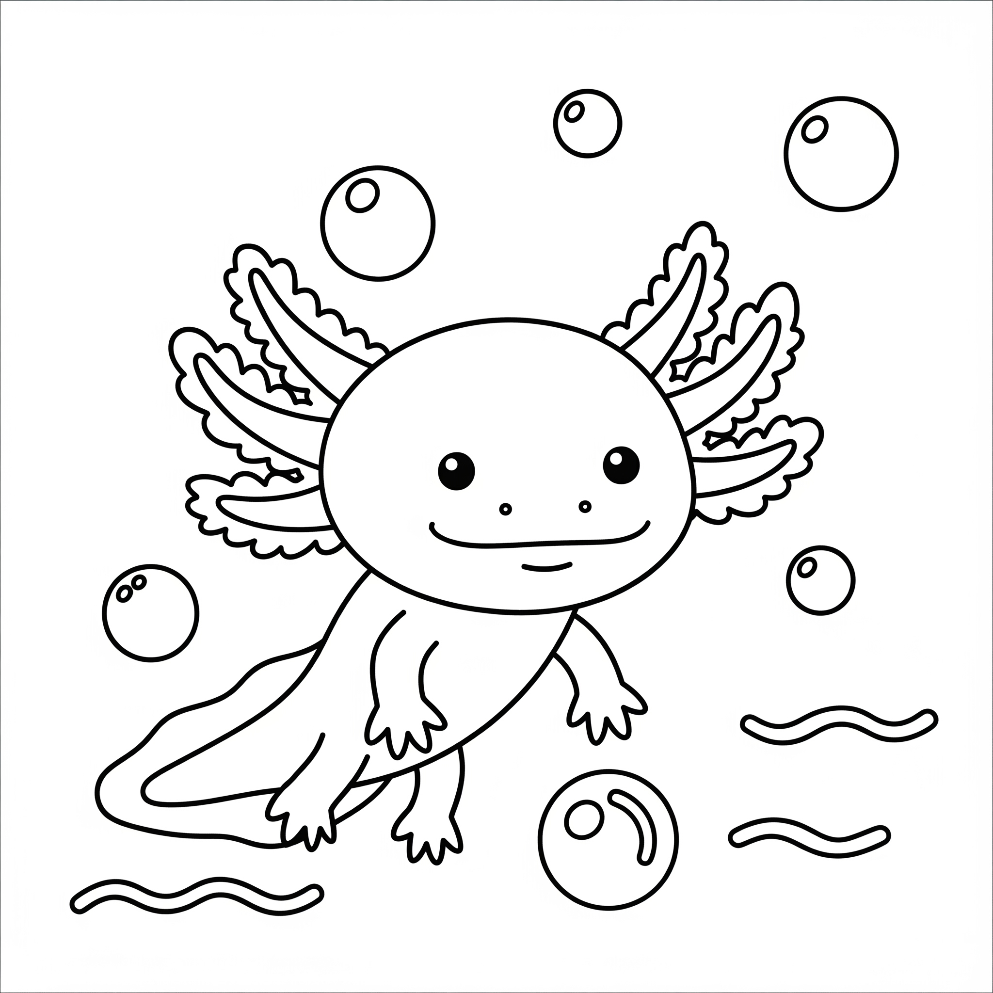 Axolotl 9 disegni Axolotl da colorare online