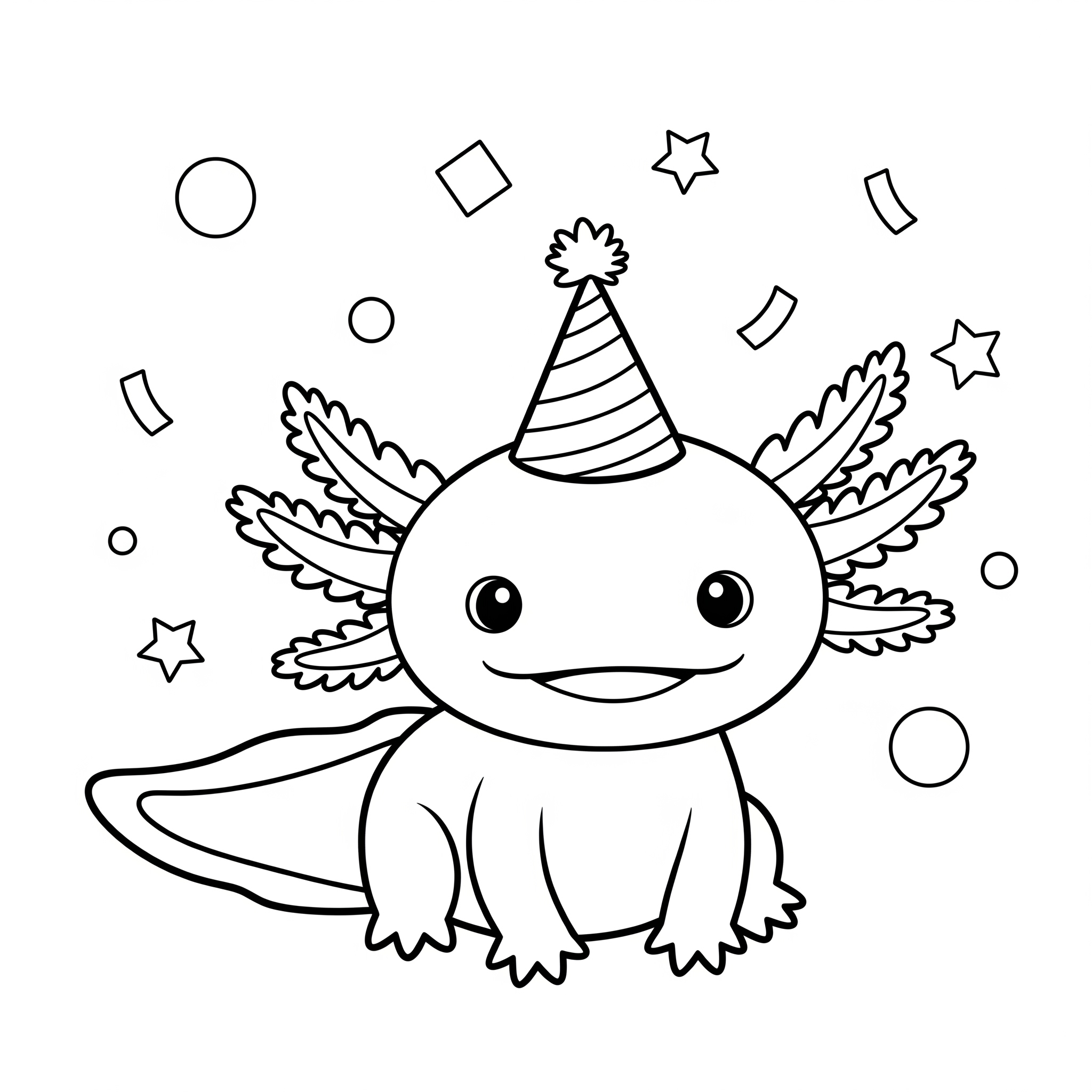 Axolotl 16 disegno Axolotl da colorare per bambini