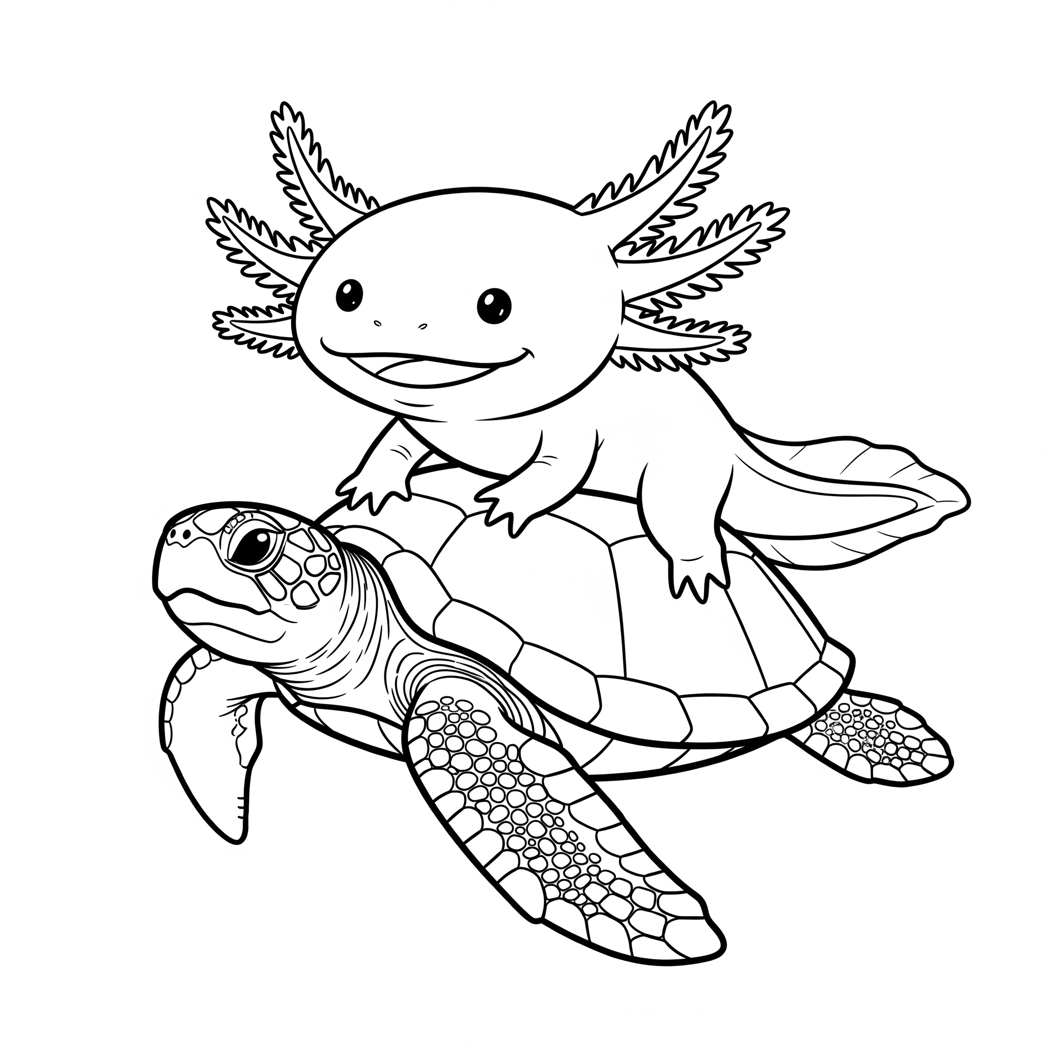 Axolotl 15 immagini di Axolotl da stampare e colorare