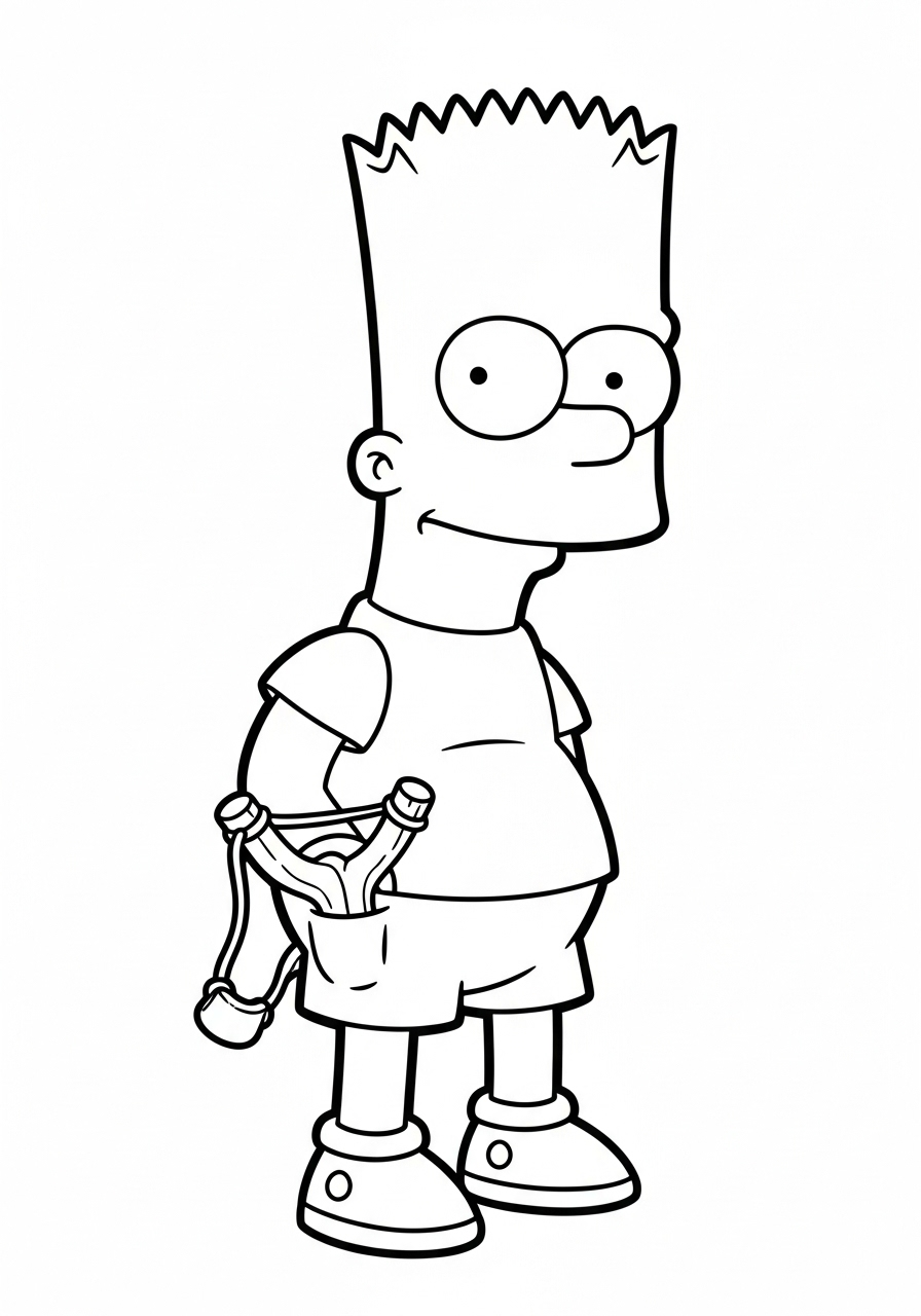 Bart Simpson 14 disegni di Bart Simpson da colorare e stampare gratis